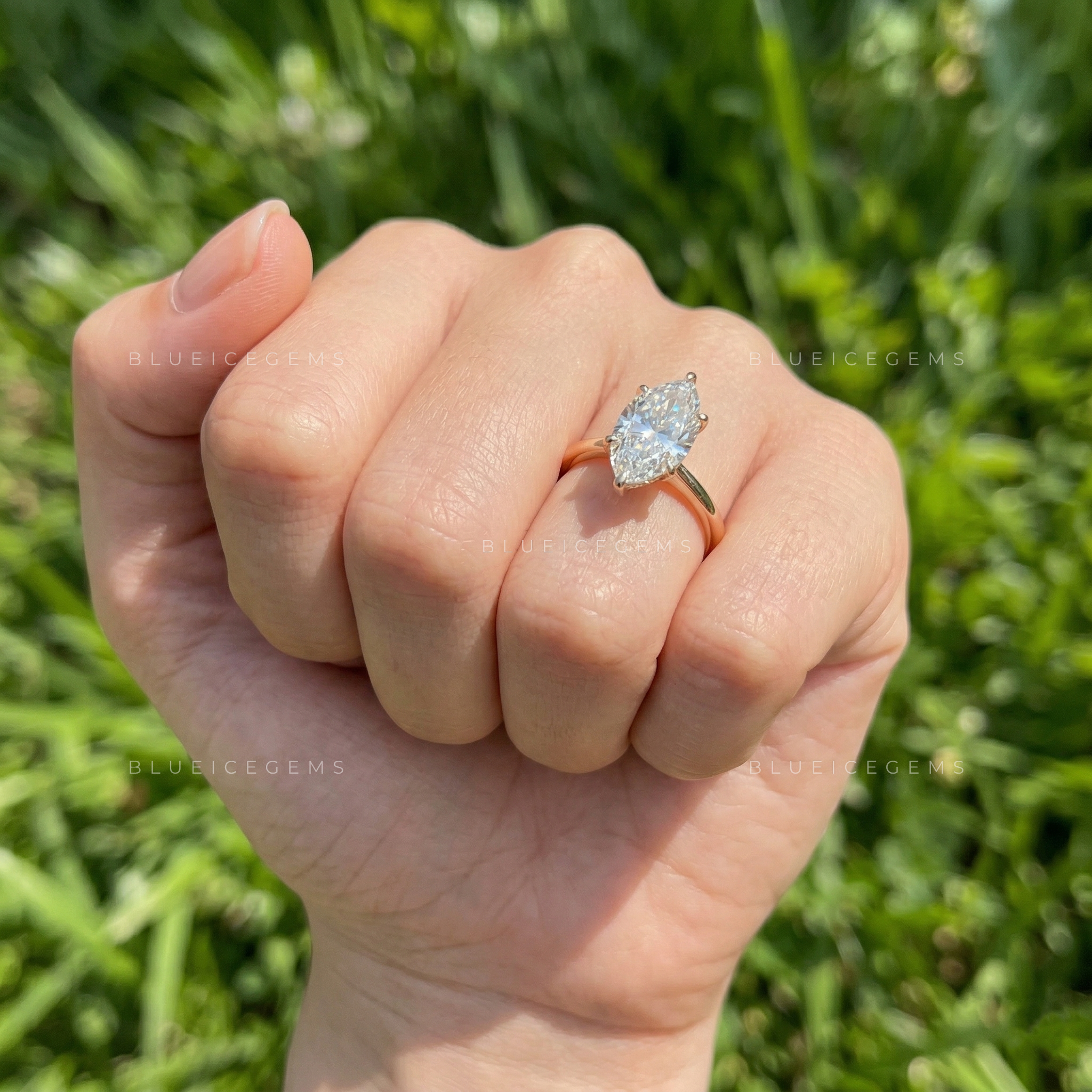 The "Main Character" Marquise Solitaire: Bold 6-Prong Icon Ring
