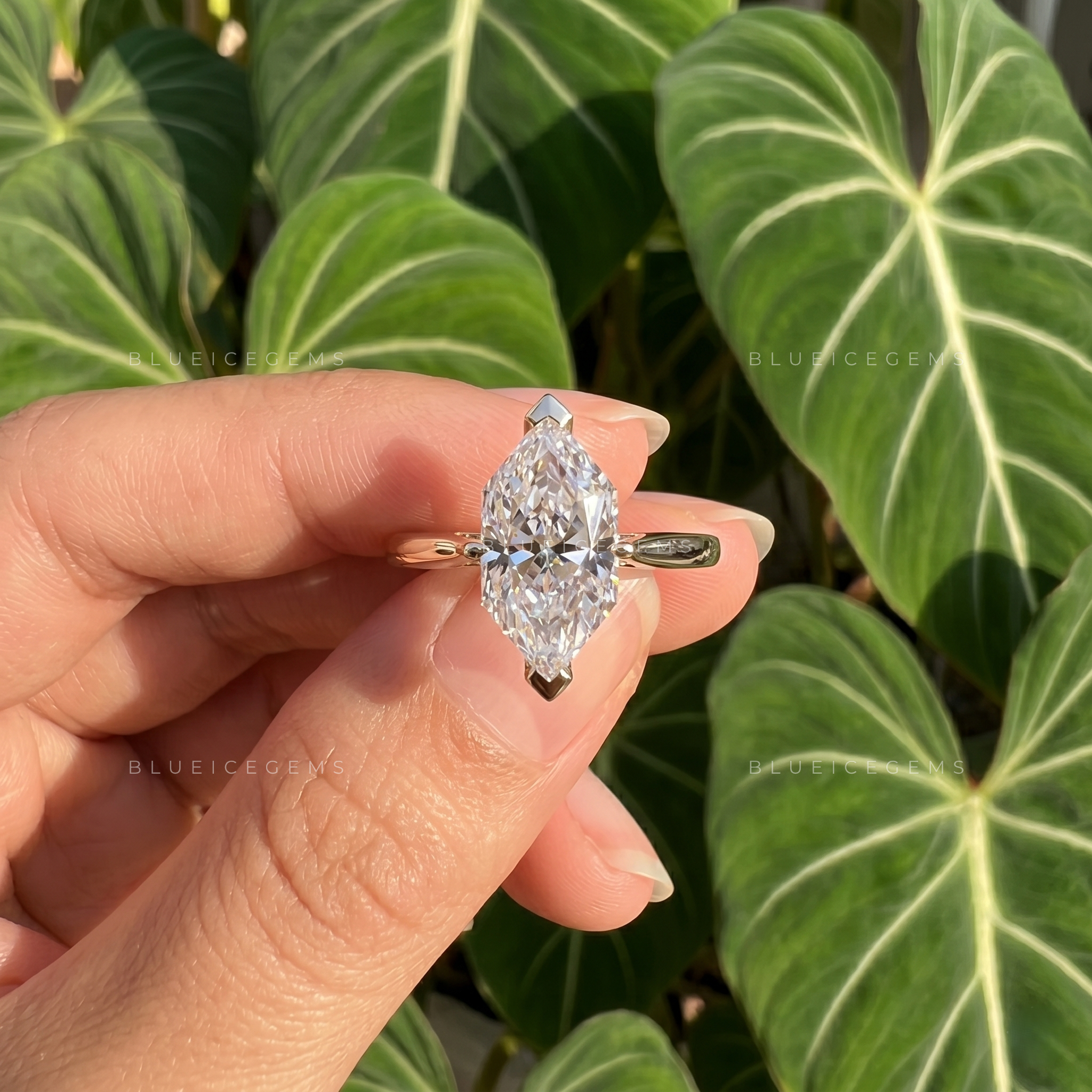 Vintage Allure Dutch Marquise Cut Solitaire Engagement Ring