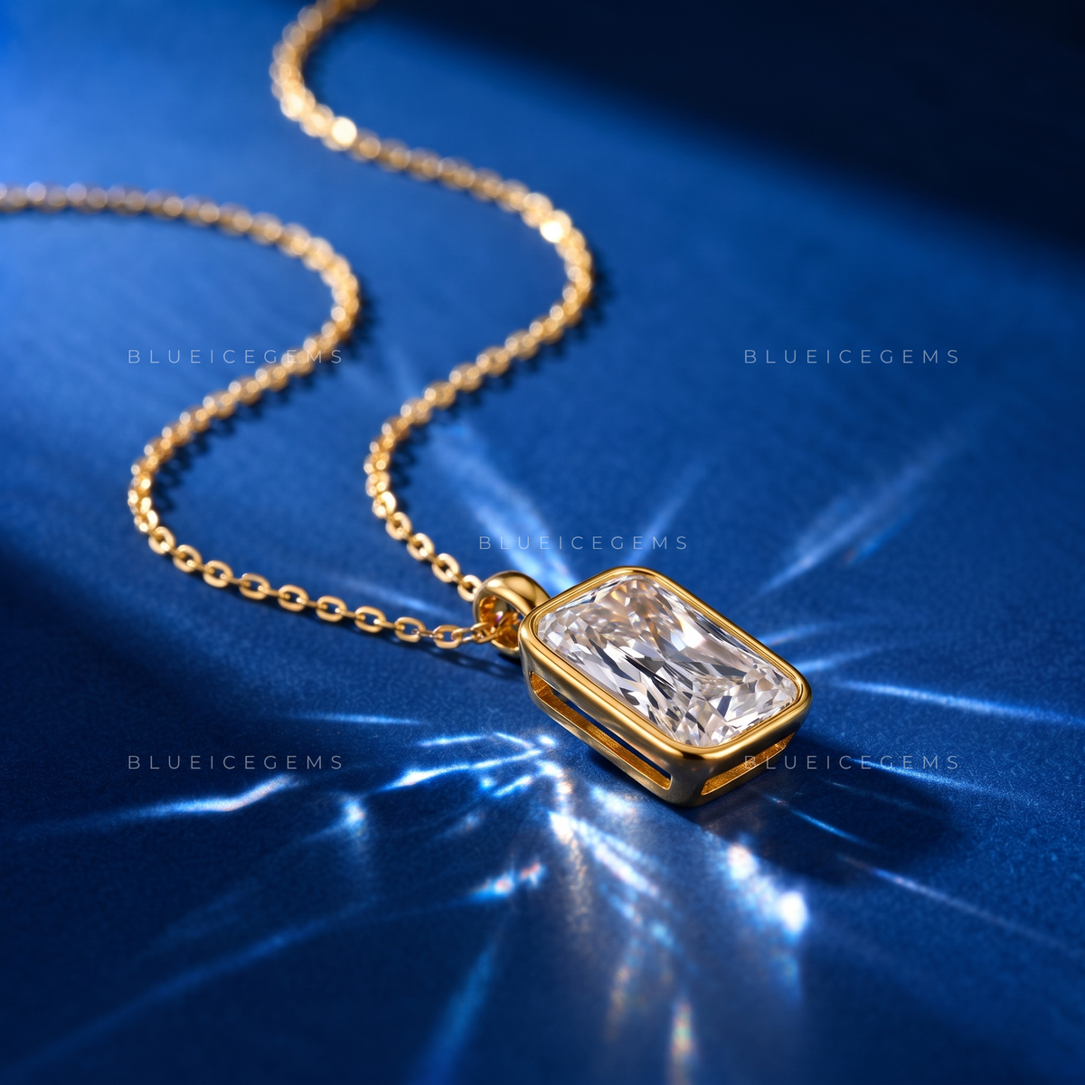 Ashoka Cut Solitaire Diamond Pendant