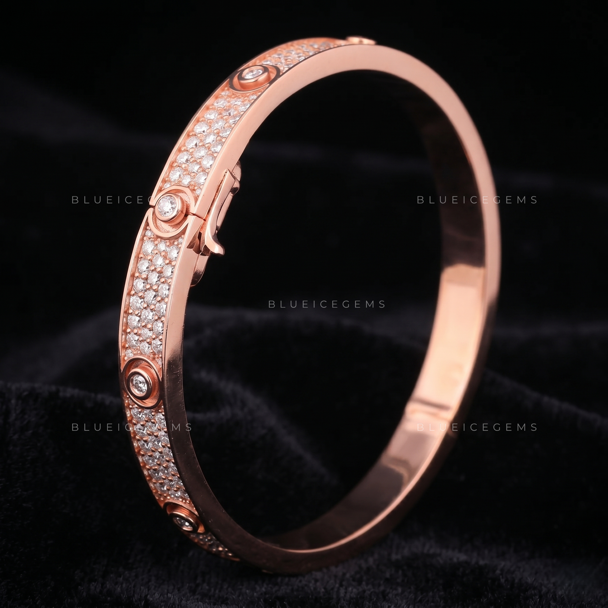 Legacy Elite Iced-Out Signature Screw-Motif Bracelet