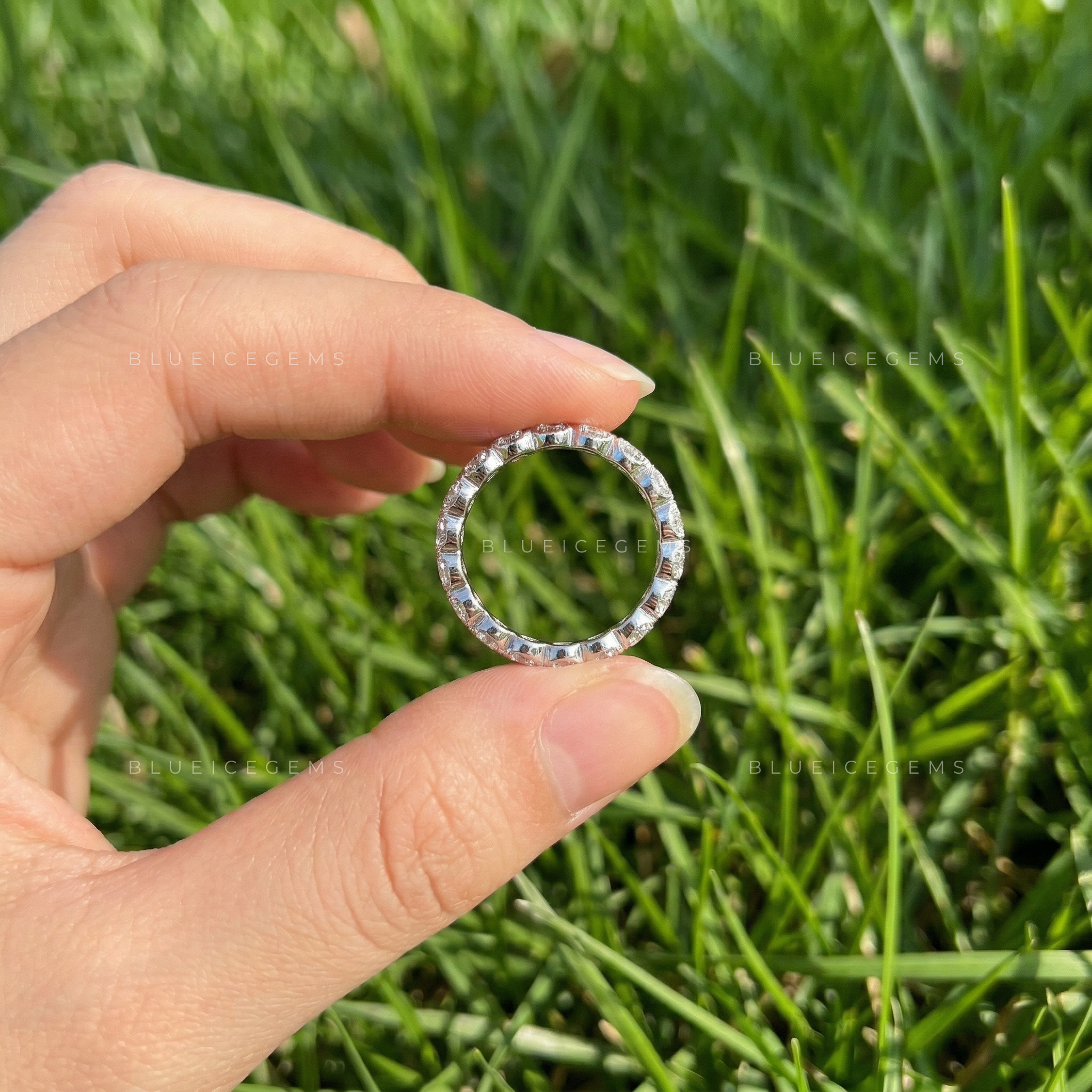 Celestial Radiance Round Brilliant Cut Eternity Band