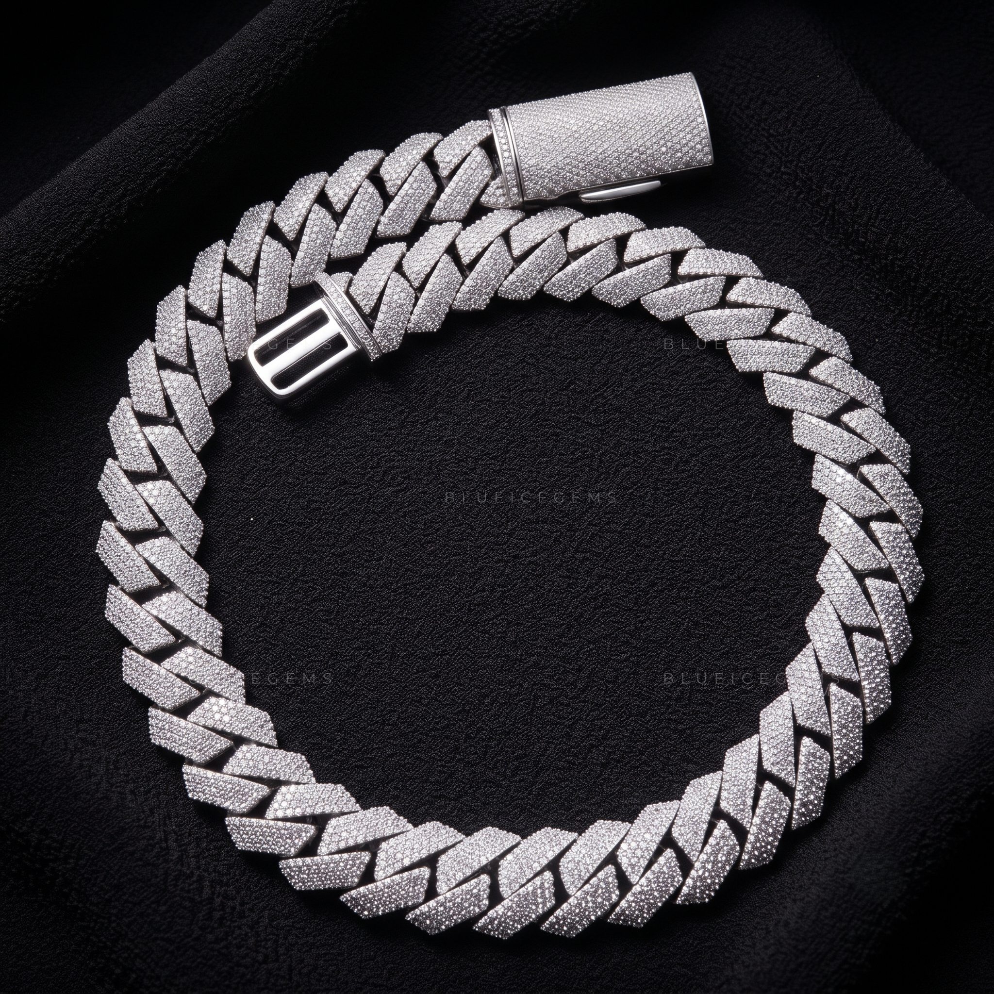 Sovereign Four-Row Diamond Cuban Chain
