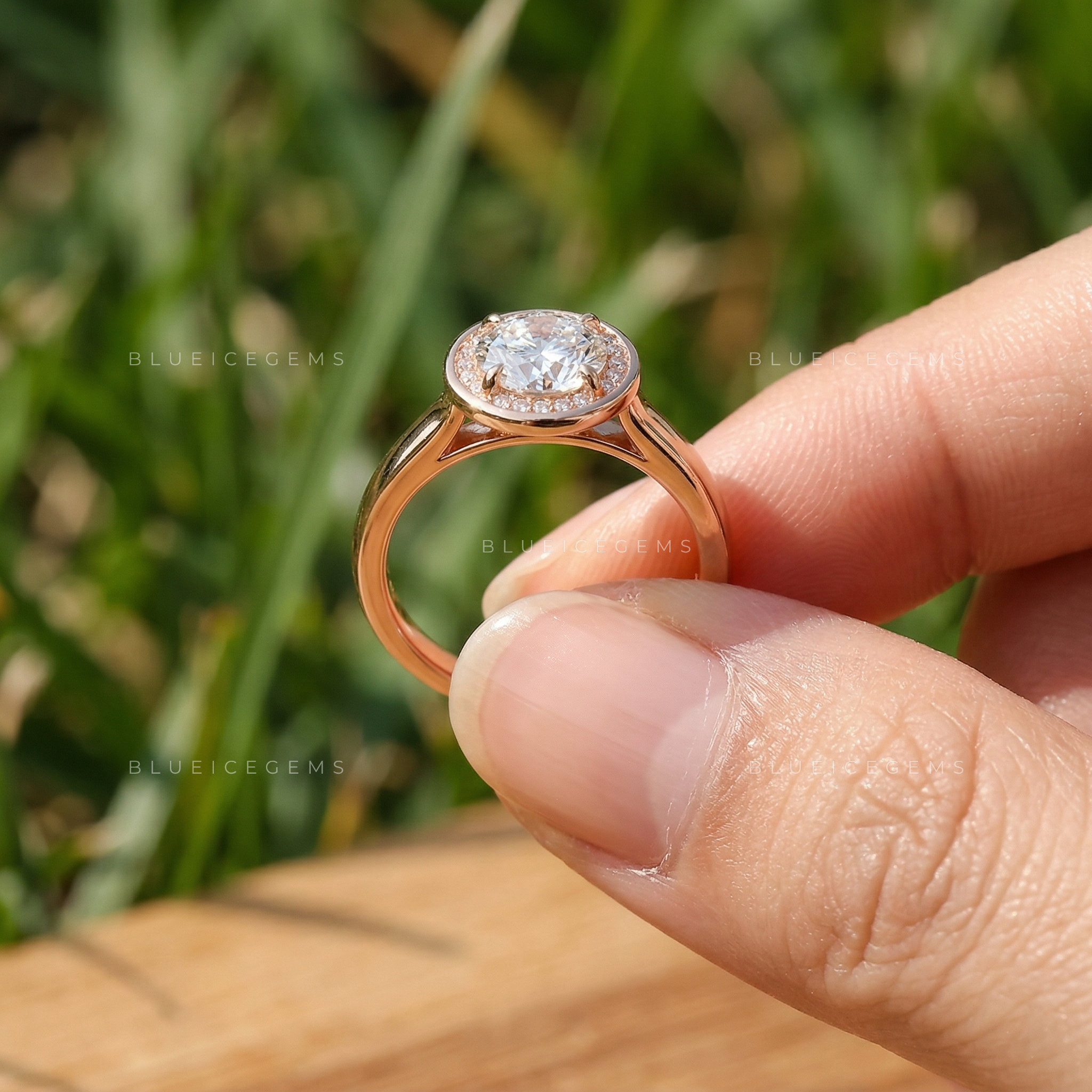 Timeless Radiance Round Cut Hidden Halo Ring
