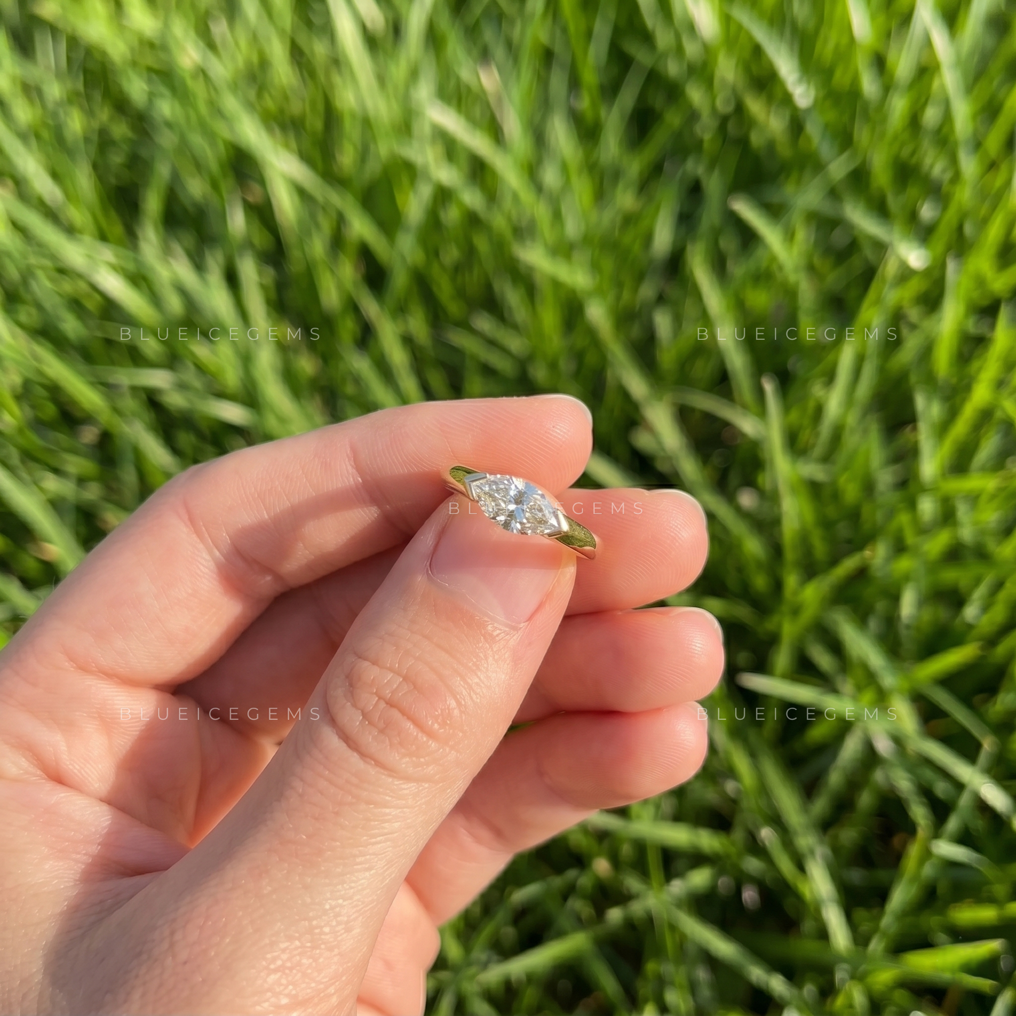 Alora Marquise Cut Classic Silhouette Solitaire Engagement Ring