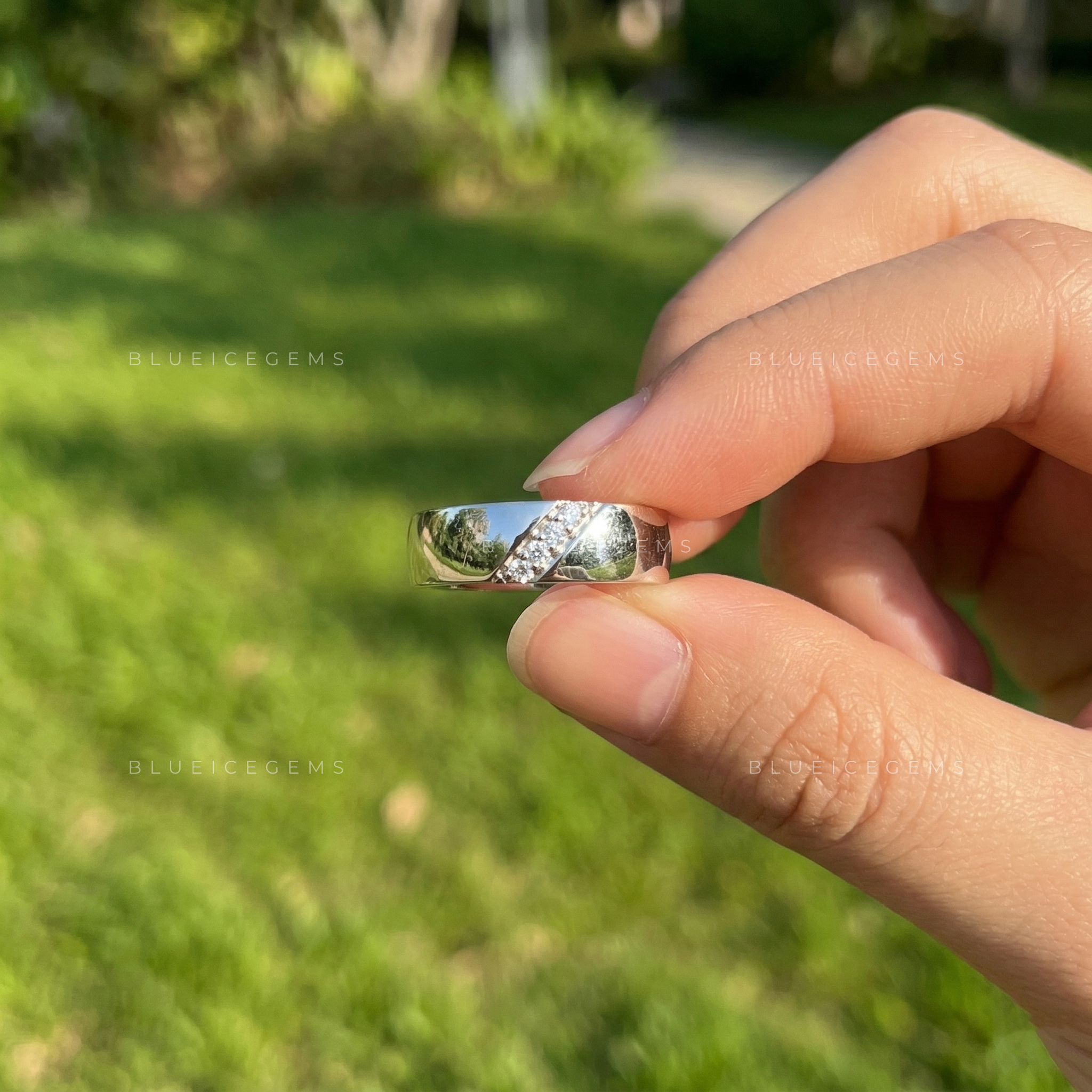 The Modern Heirloom: Bold 6MM Round Cut Statement Band for Him