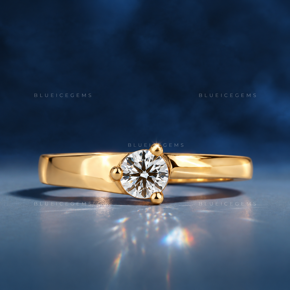 Infinite Promise Round Brilliant Cut Half Eternity Band