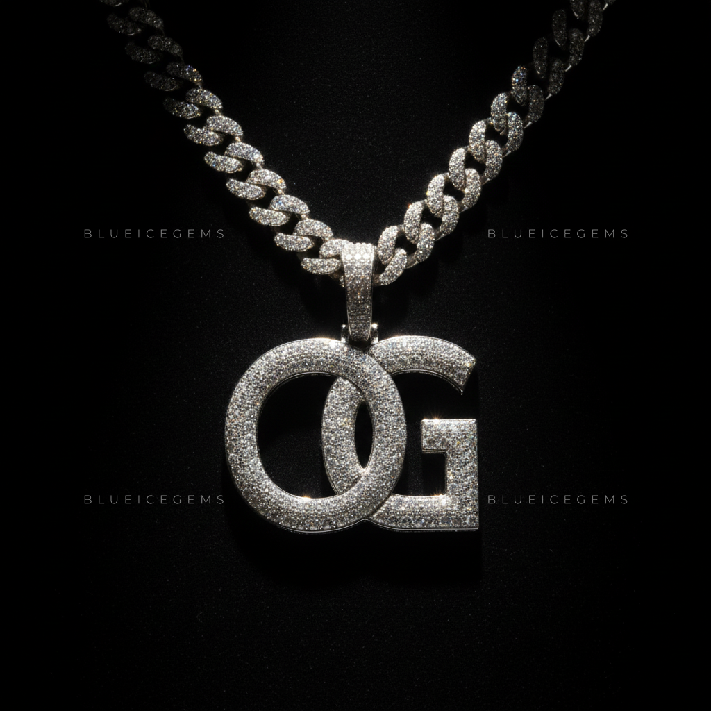 The "OG" Heritage: Interlocking Bold Block Signature Pendant