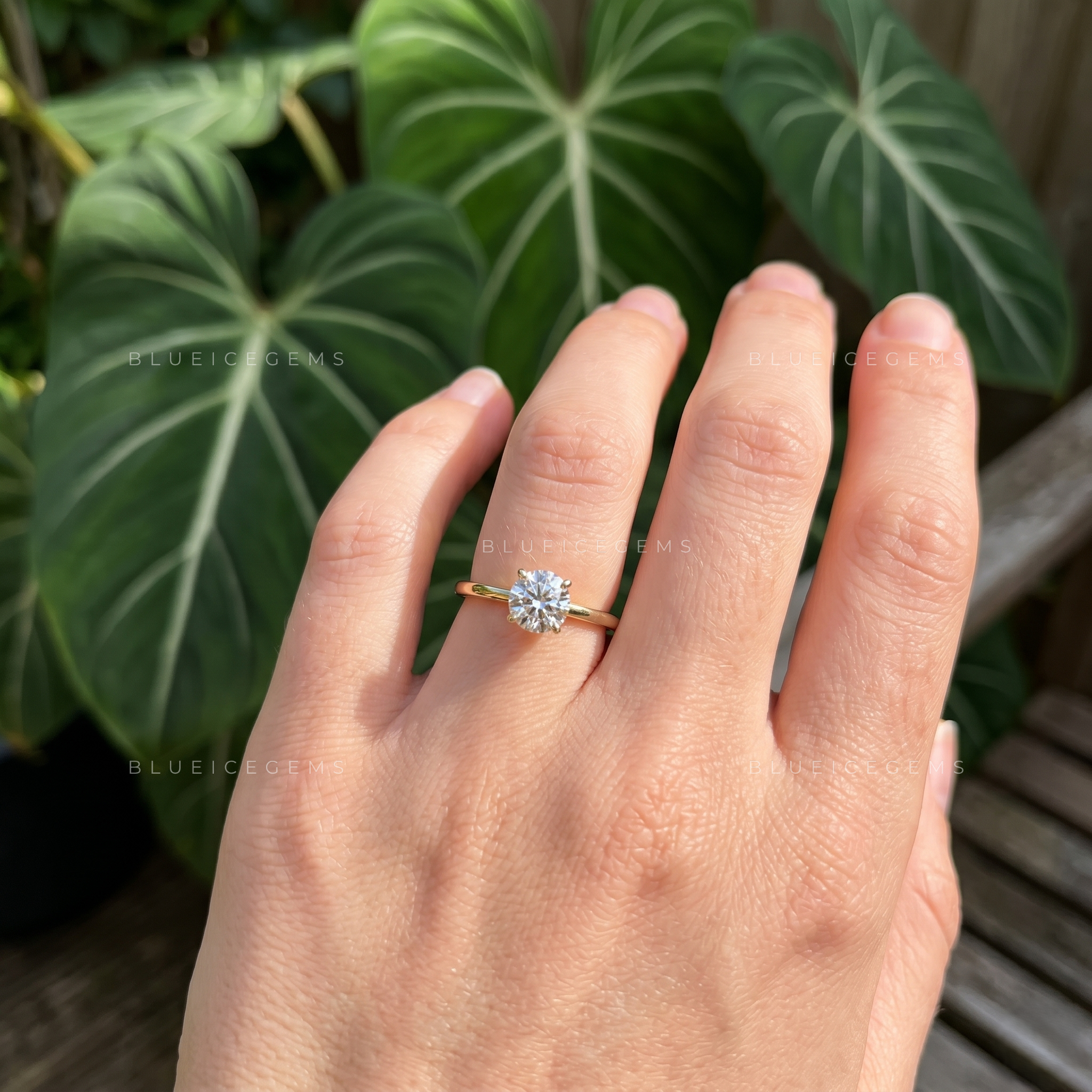 Dainty Charm Delicate Round Cut Solitaire Promise Ring