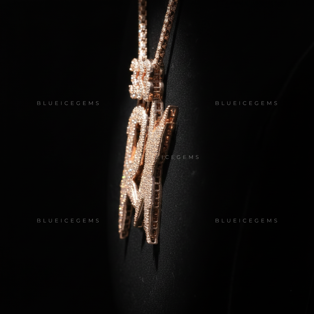 The "RX 333" Kinetic: Sharp Electric Script & Triple-Digit Crown Pendant