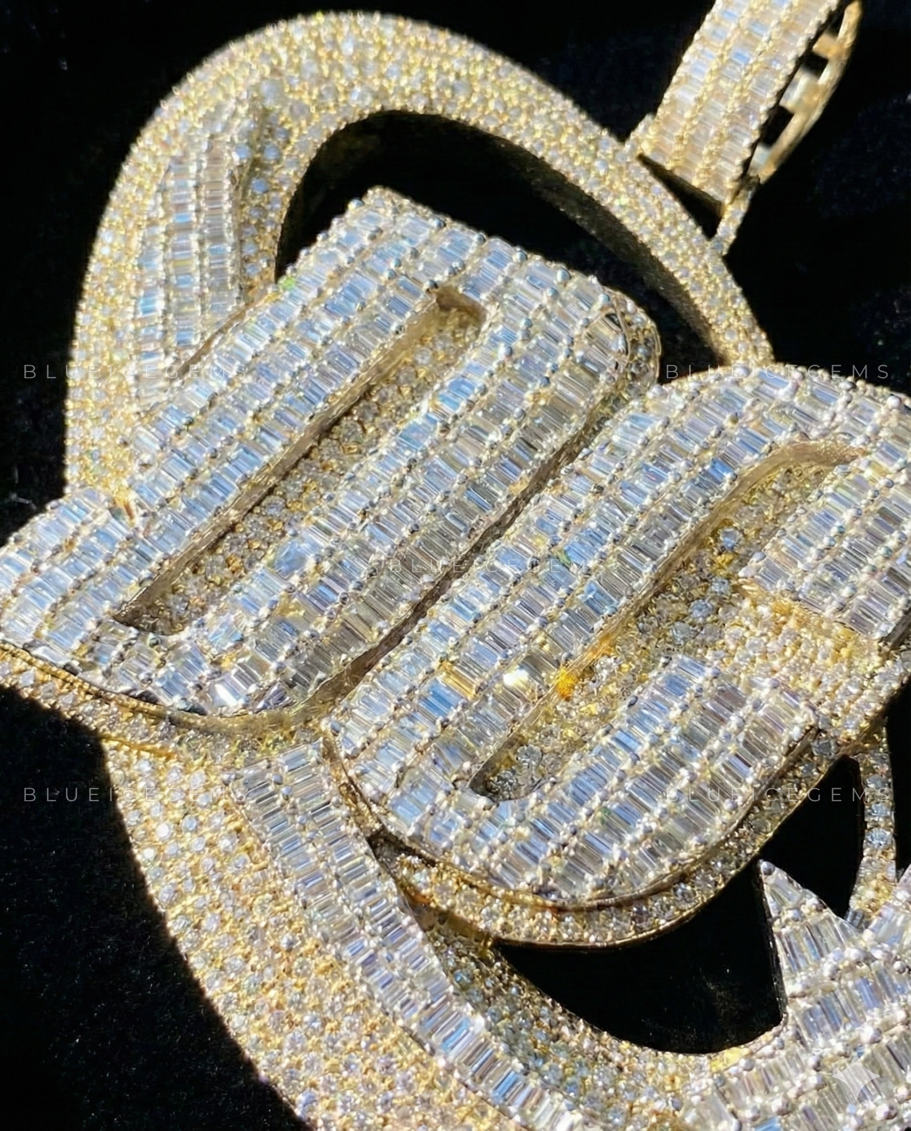 The "DC" Celestial Orbit: Hand-Set Baguette Mosaic & Shooting Star Pendant