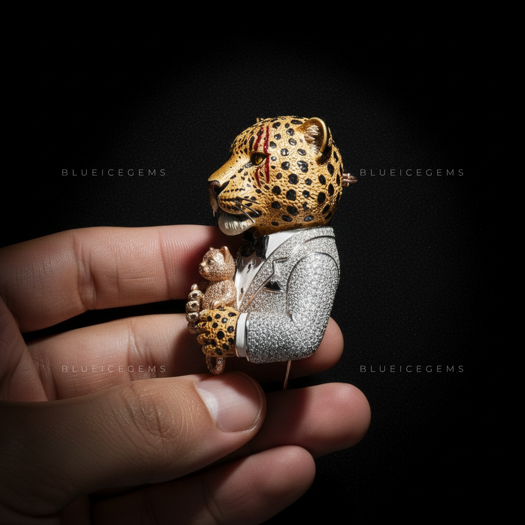 The Gilded Heir: Diamond Tuxedo & Battle-Scarred Leopard Sovereign