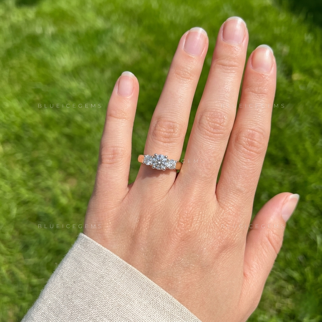 Artistic Mixed-Metal Round Diamond Anniversary Heirloom Ring