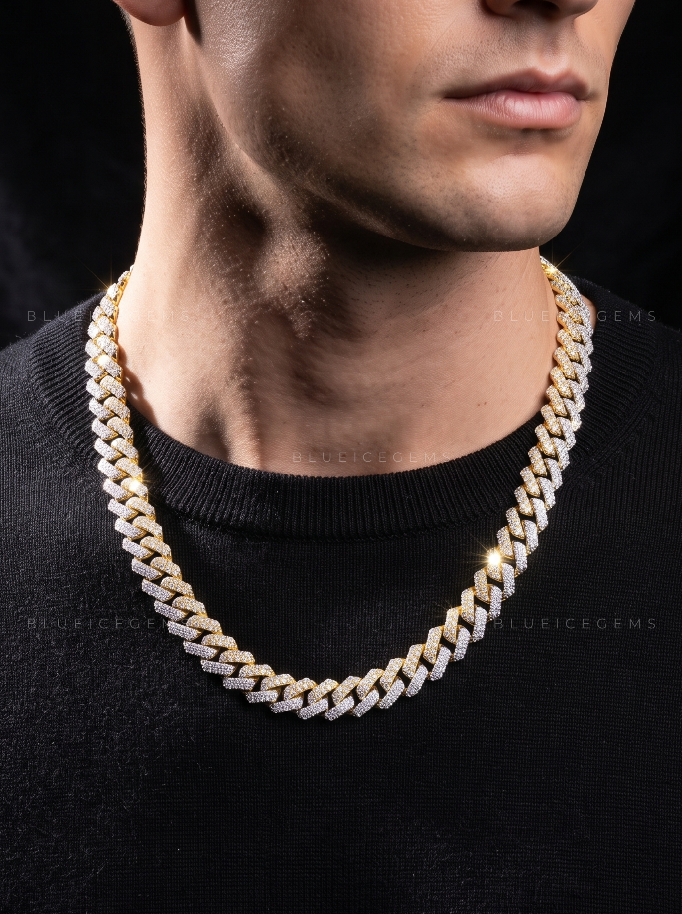 Dual-Tone Luxe Cuban Link Chain