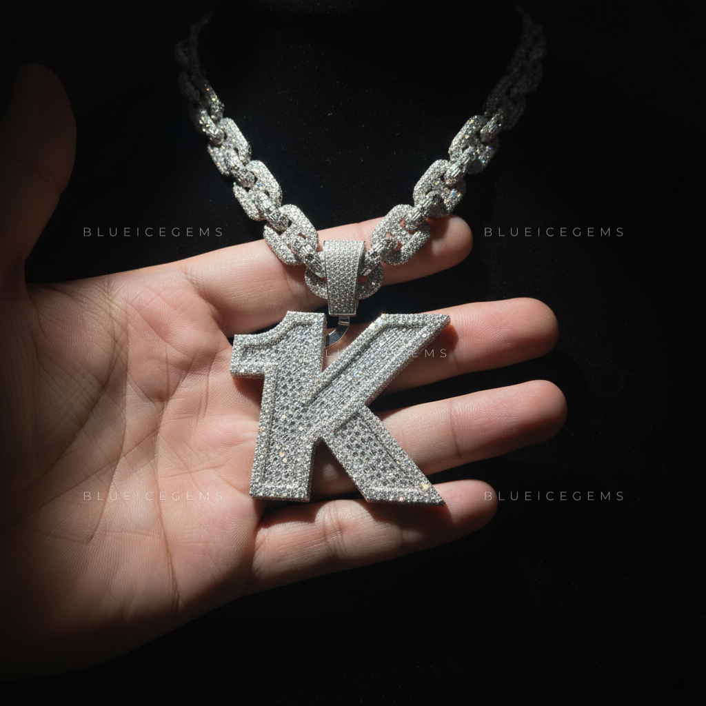 The "1K" Monolith: Baguette-Fusion Block & Gucci-Link Frost Set