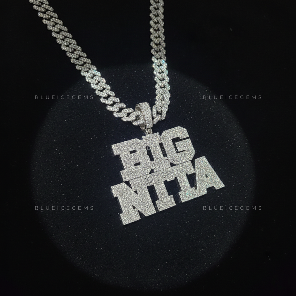 "BIG NITTA" Two-Tier Custom Block Pendant