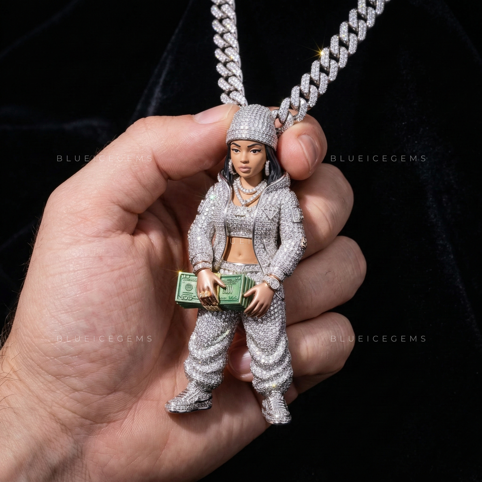 The "Paper Chase" Figurine: 3D Urban Icon & Cash-Stack Sovereign
