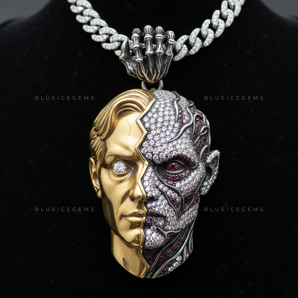 The Duality Sovereign: Polished Gold & Cyber-Organic Diamond Mutation