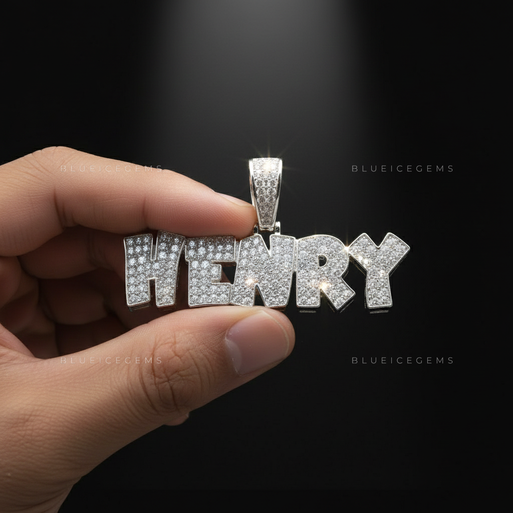 "HENRY" Custom Block Name Pendant