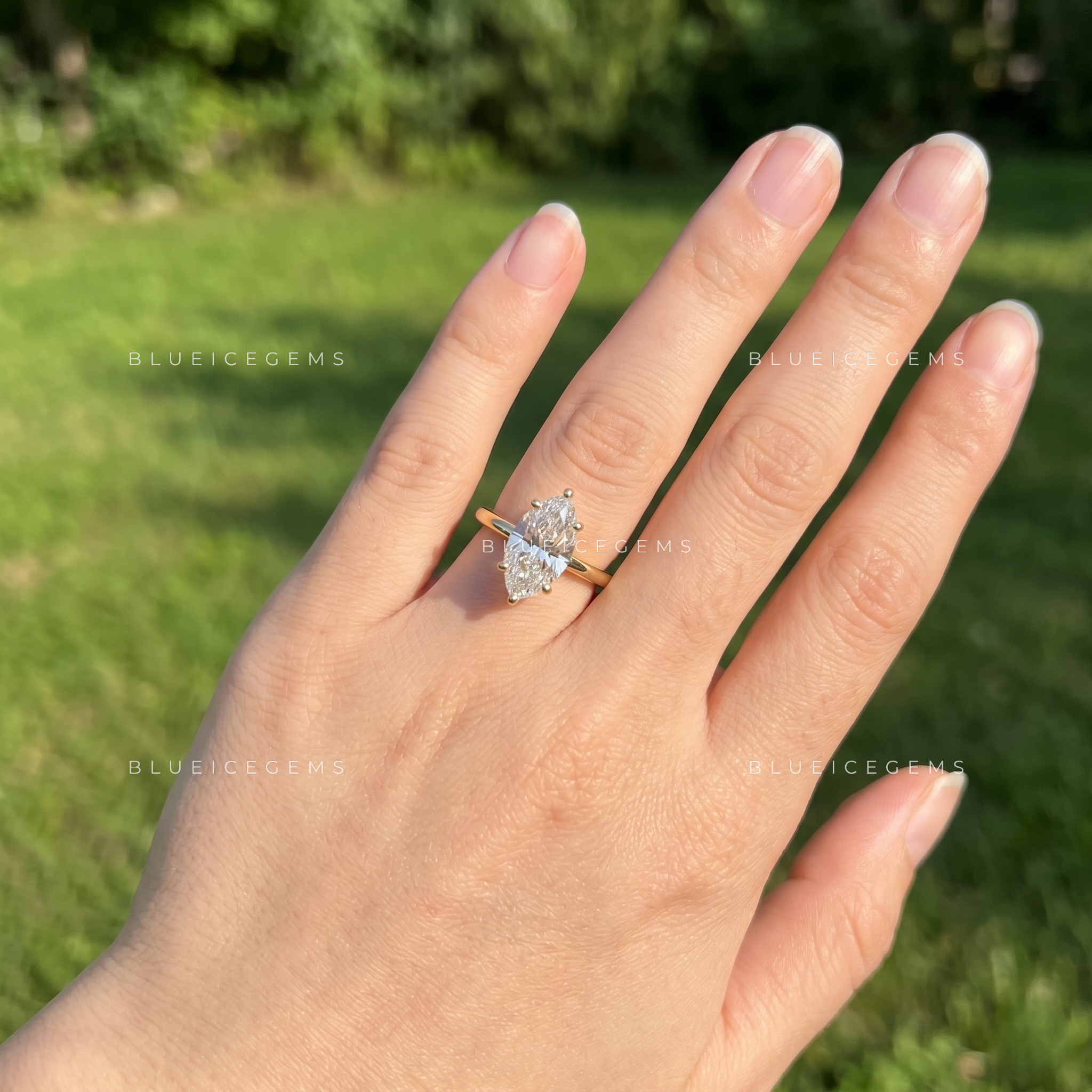 Marquessa Marquise Cut Solitaire Engagement Ring