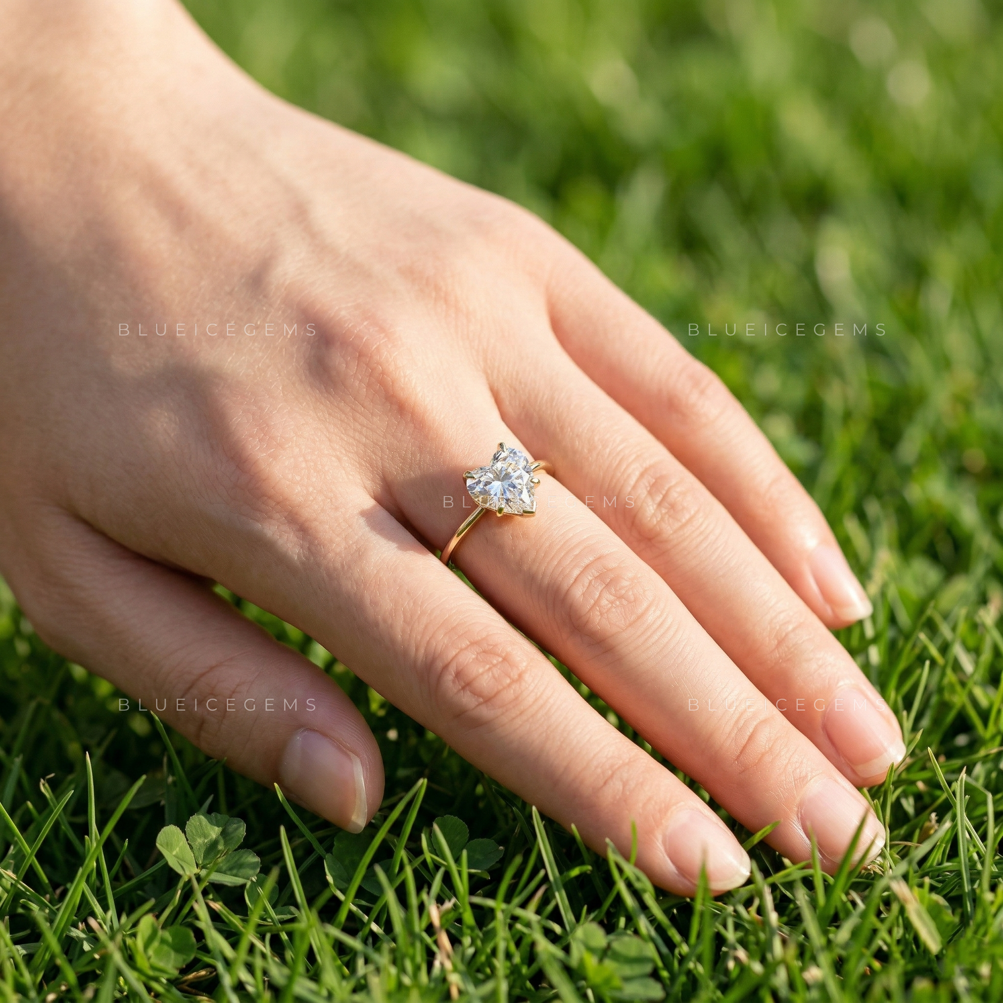 The "Dreamy Romance" Heart Cut Solitaire: Floral Basket Signature Piece