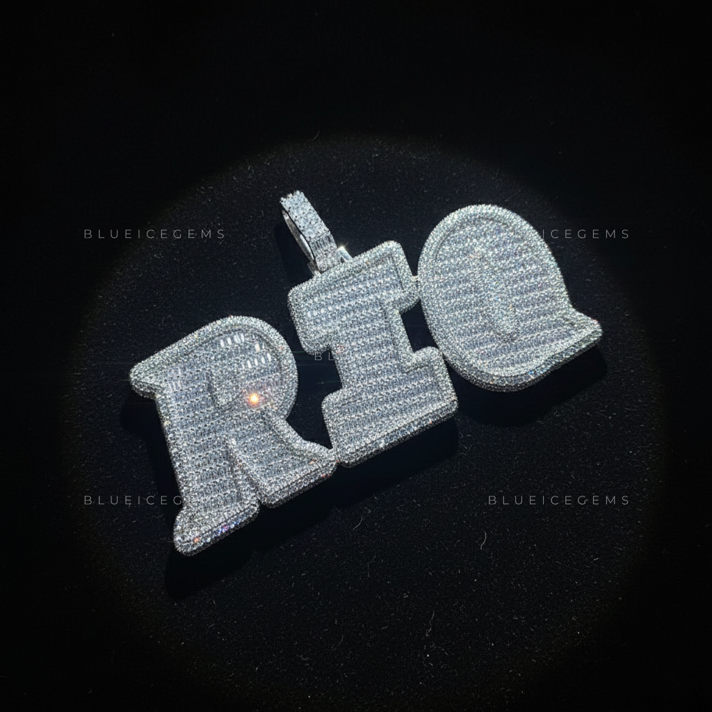 "CHRIS" Custom 3D Bubble Script Pendant