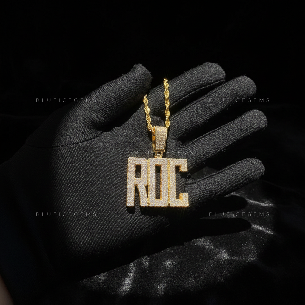 "ROC" Custom Block Name Pendant