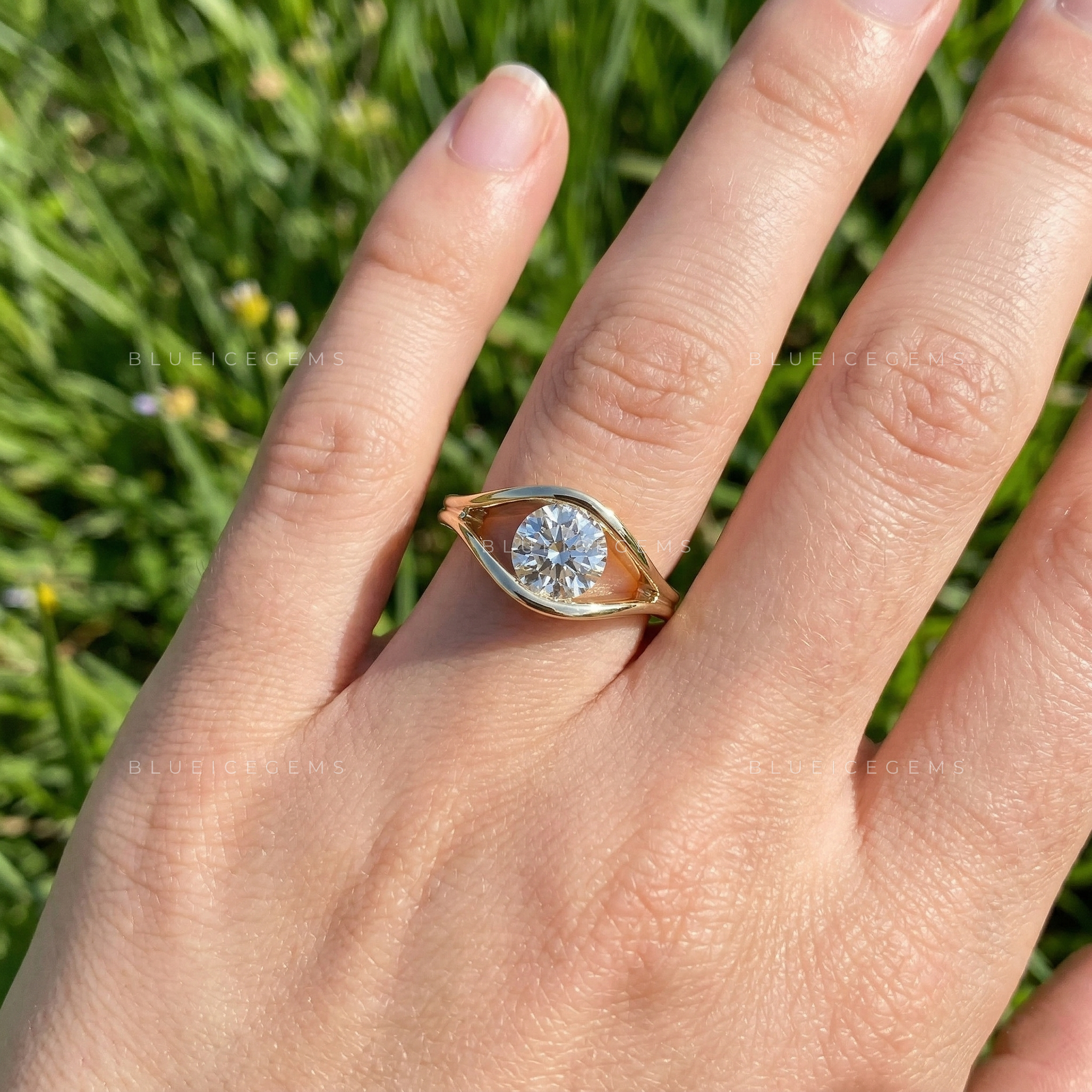 The "Protective Glow" Evil Eye Solitaire: A Modern Round Cut Icon