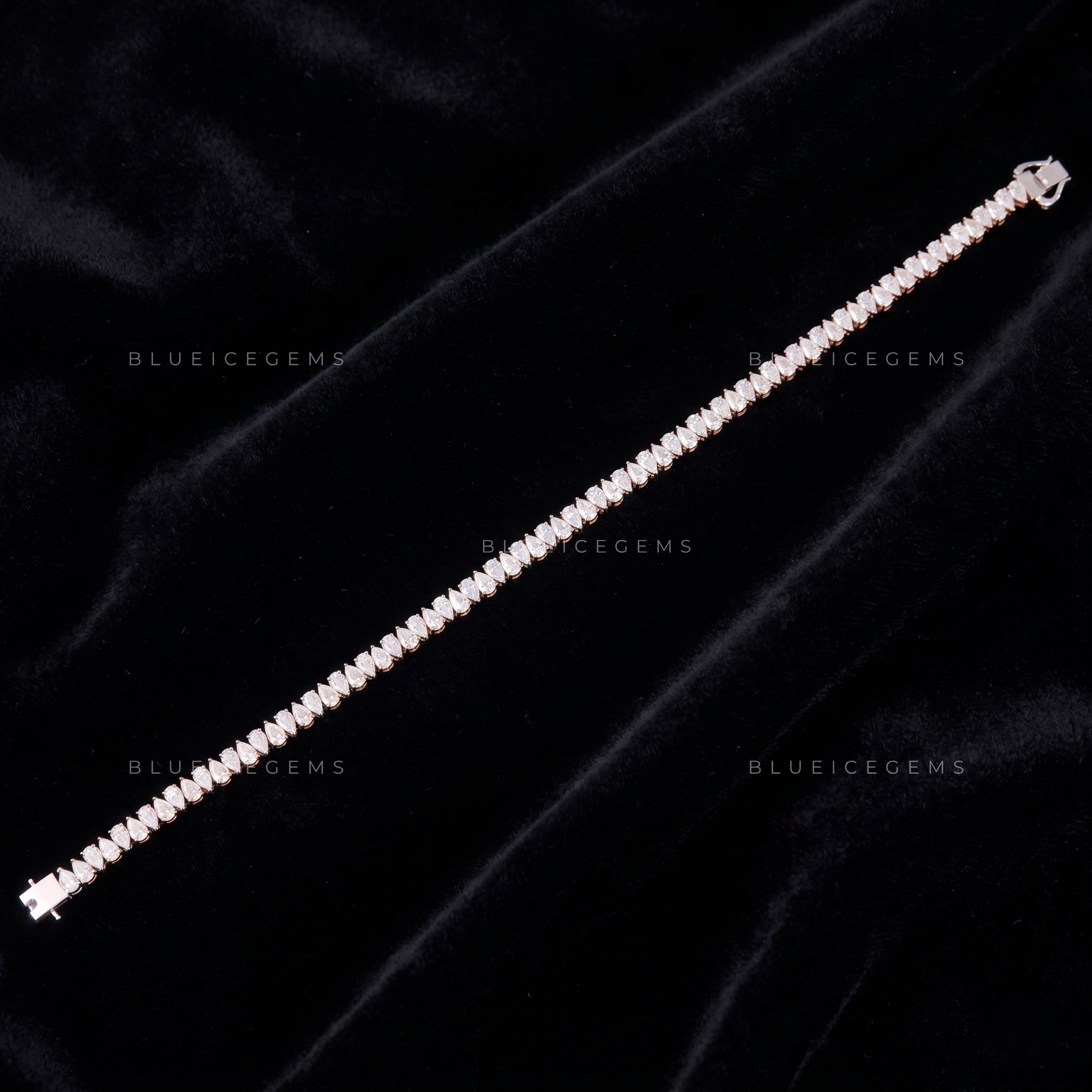 Ethereal Pear-Drop Fusion Two-Tone Shimmer Link