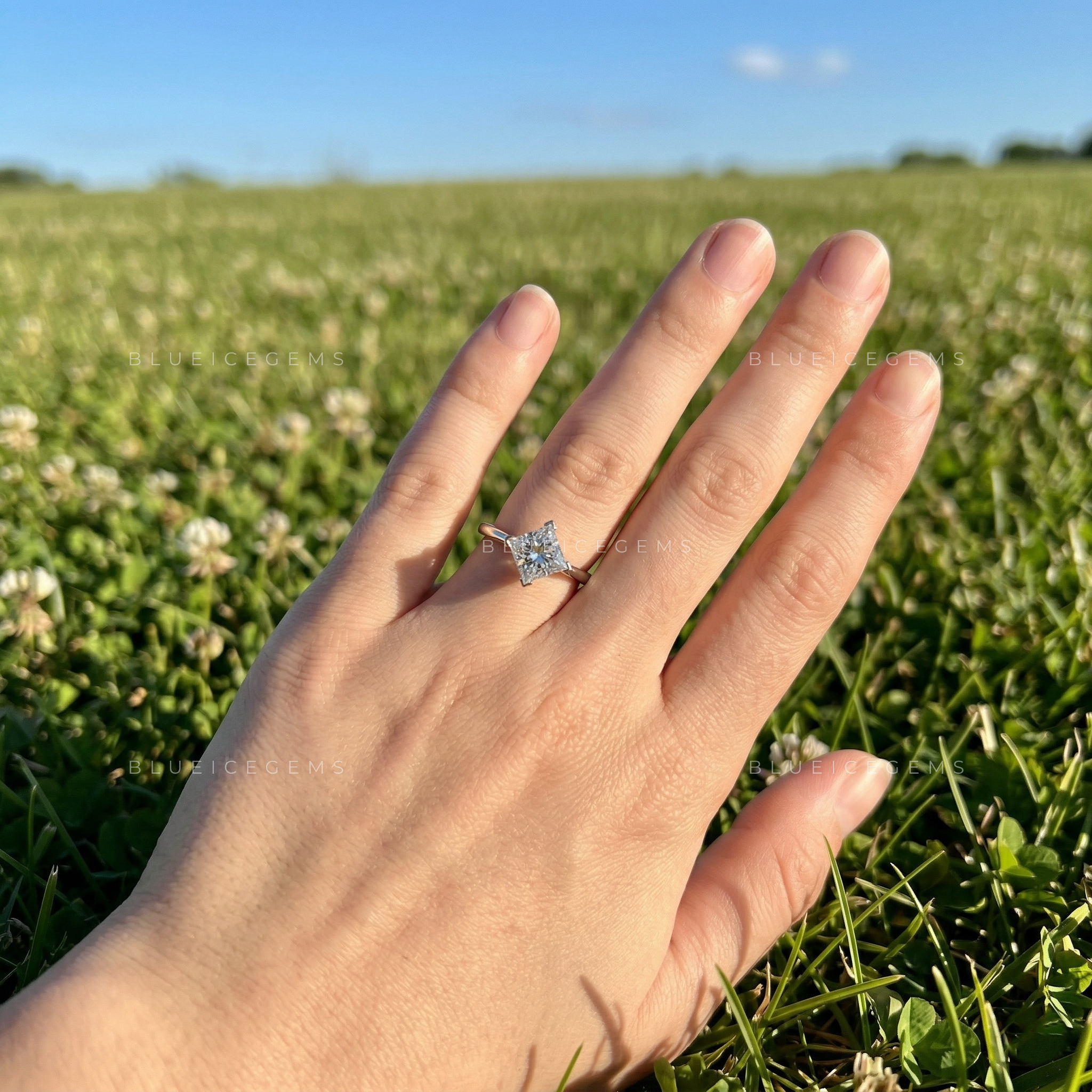 Modern Majesty Princess Cut Solitaire Ring