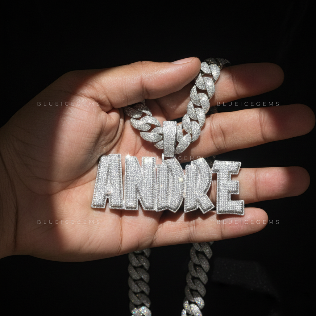"ANDRE" Custom Bold Block Pendant