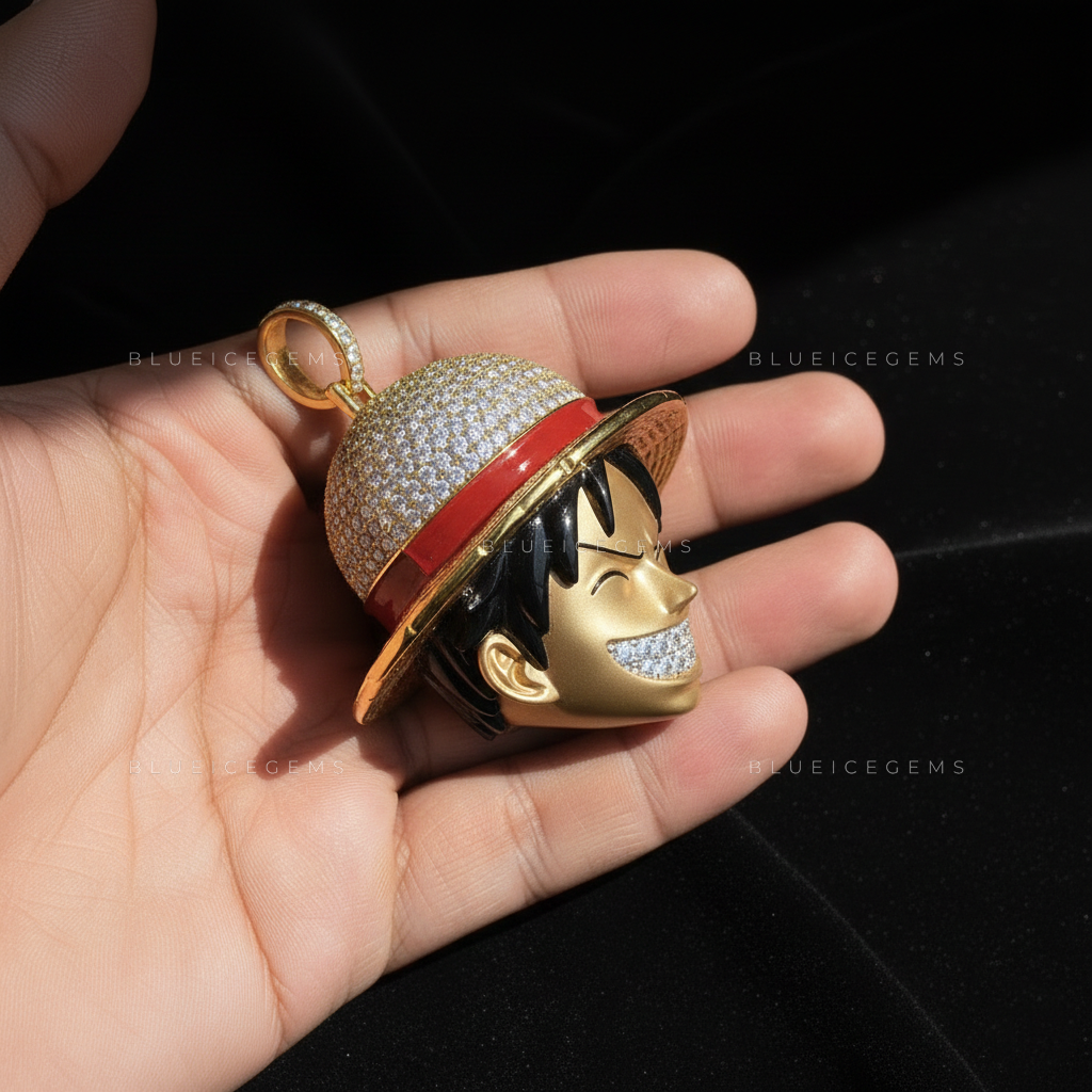 The "Straw Hat" Captain: 3D Anime Portrait & Enamel Fusion Sovereign