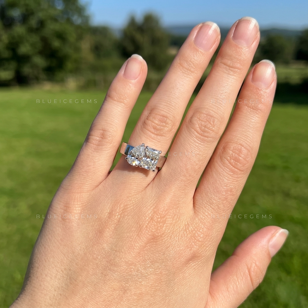 Ultra-Slim Round Solitaire Stacking Band for Her