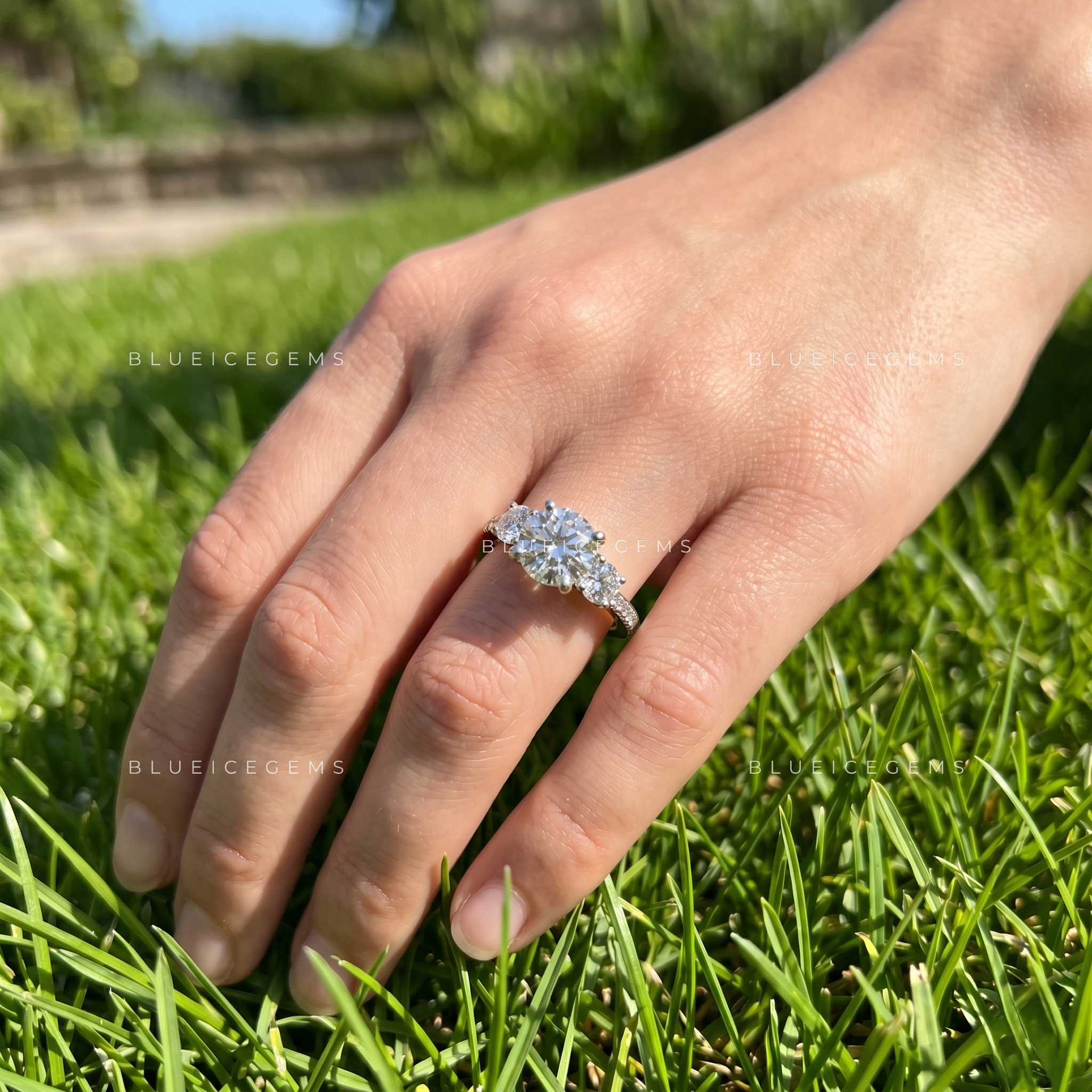 Infinite Sparkle Round Cut Multi-Stone Engagement Ring