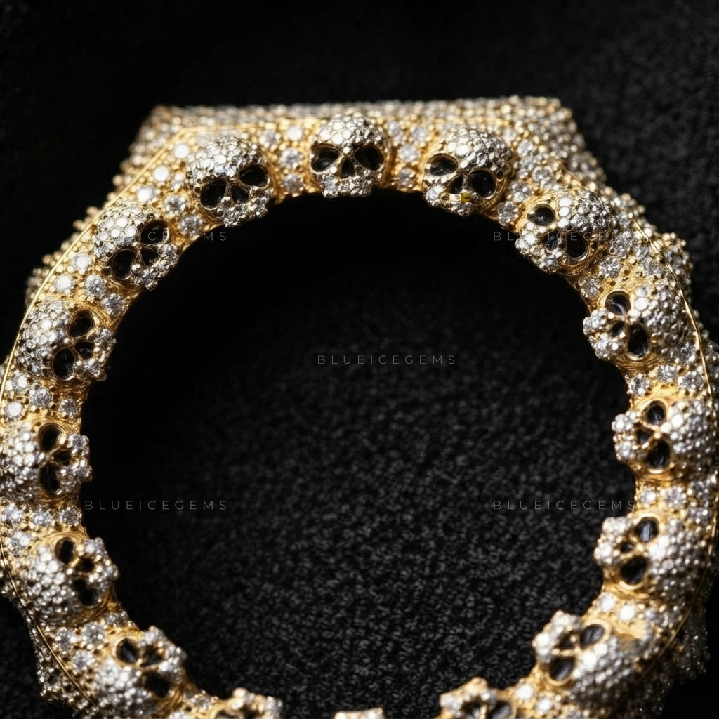 Black-Eye Skull Royale GA2100 Bezel – VVS1 Moissanite