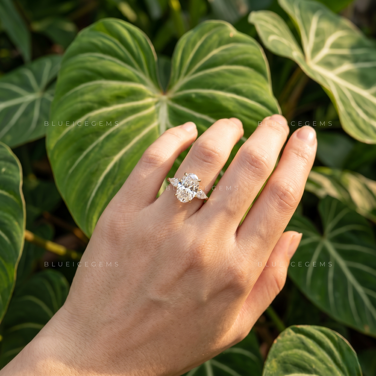 Eternal Horizon Oval Cut Three-Stone Trilogy Engagement Ring