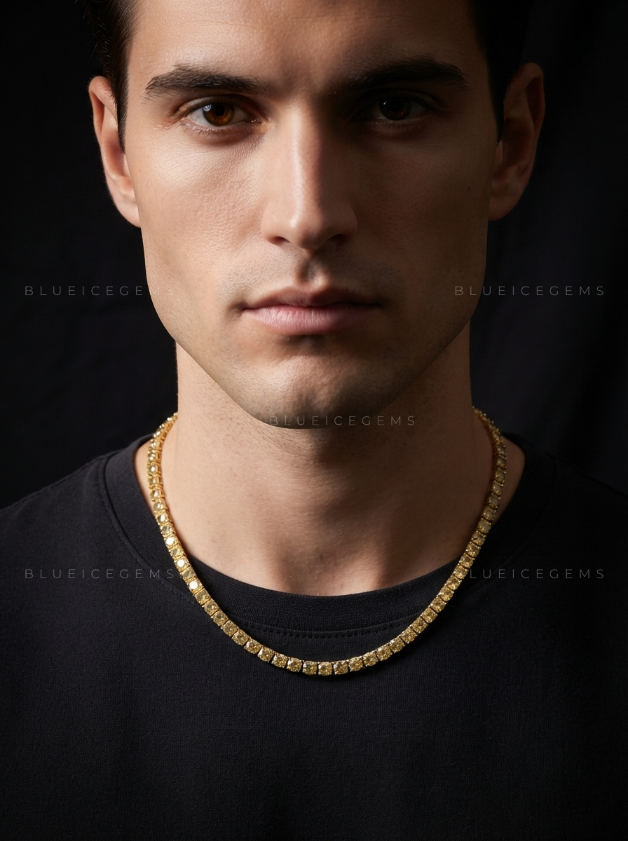 Golden Radiance Tennis Chain