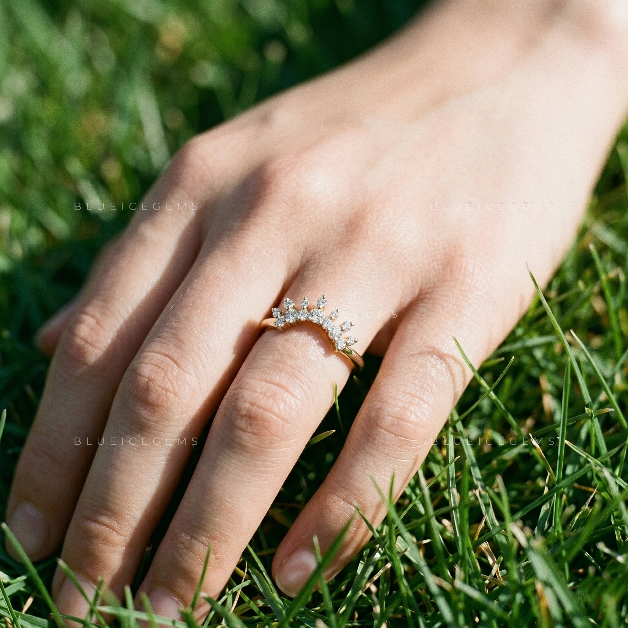 Eternal Shimmer Round Brilliant Cut Wedding Band