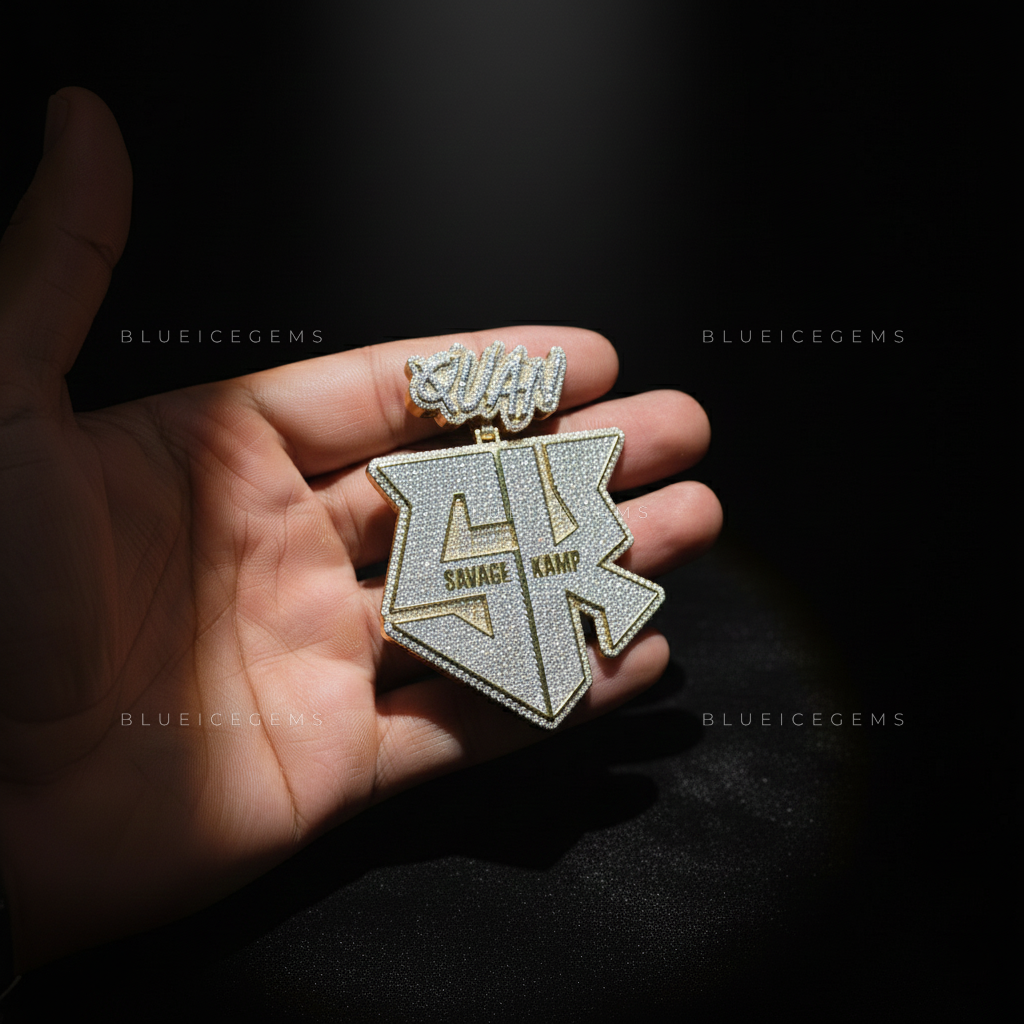 The "SAVAGE KAMP" Shield: Geometric Monogram & "QUAN" Script Bail Sovereign