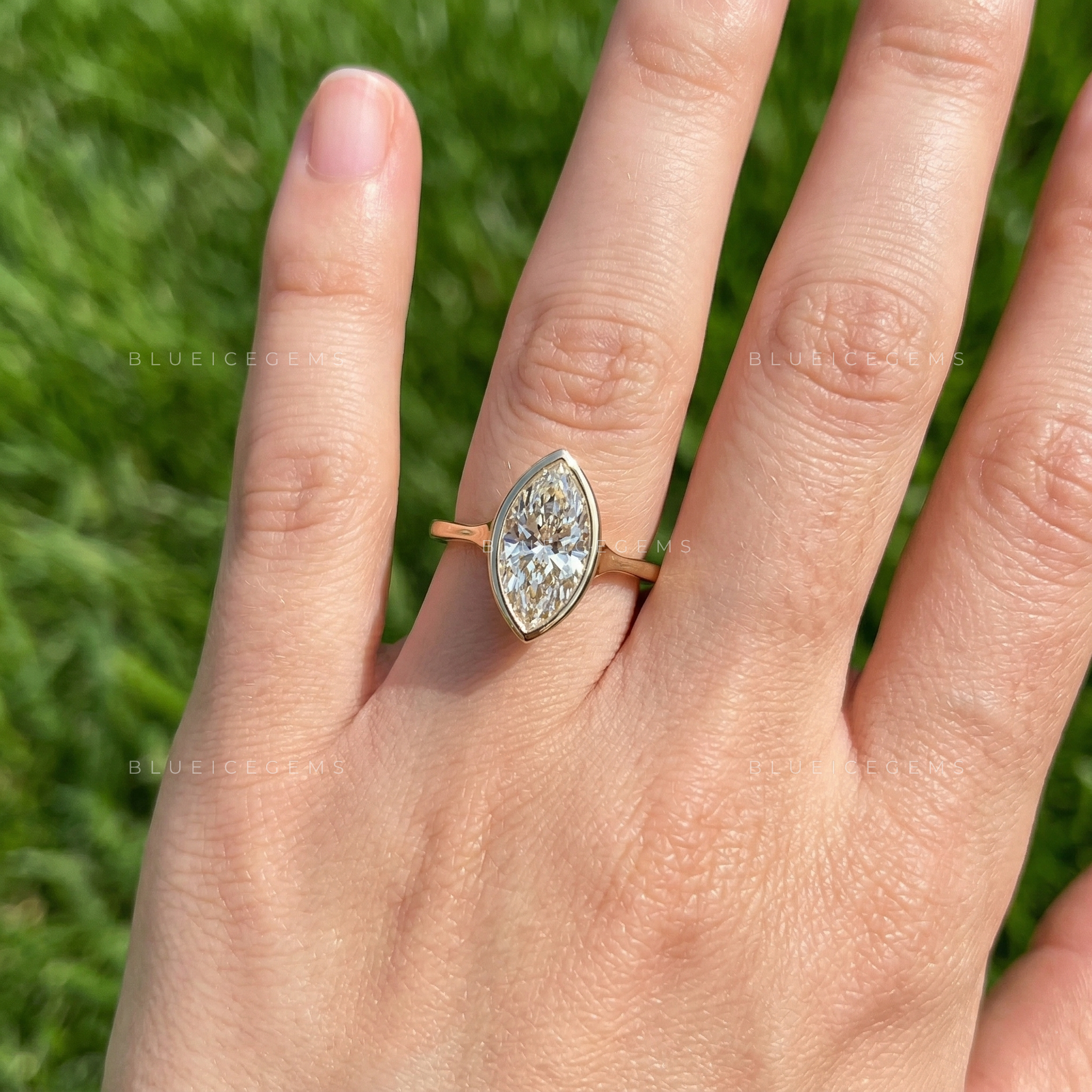 Regal Silhouette Marquise Cut Solitaire Ring