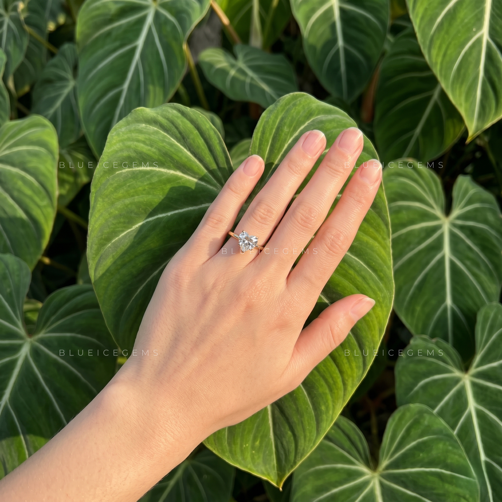 Pure Devotion Heart Cut Solitaire Engagement Ring