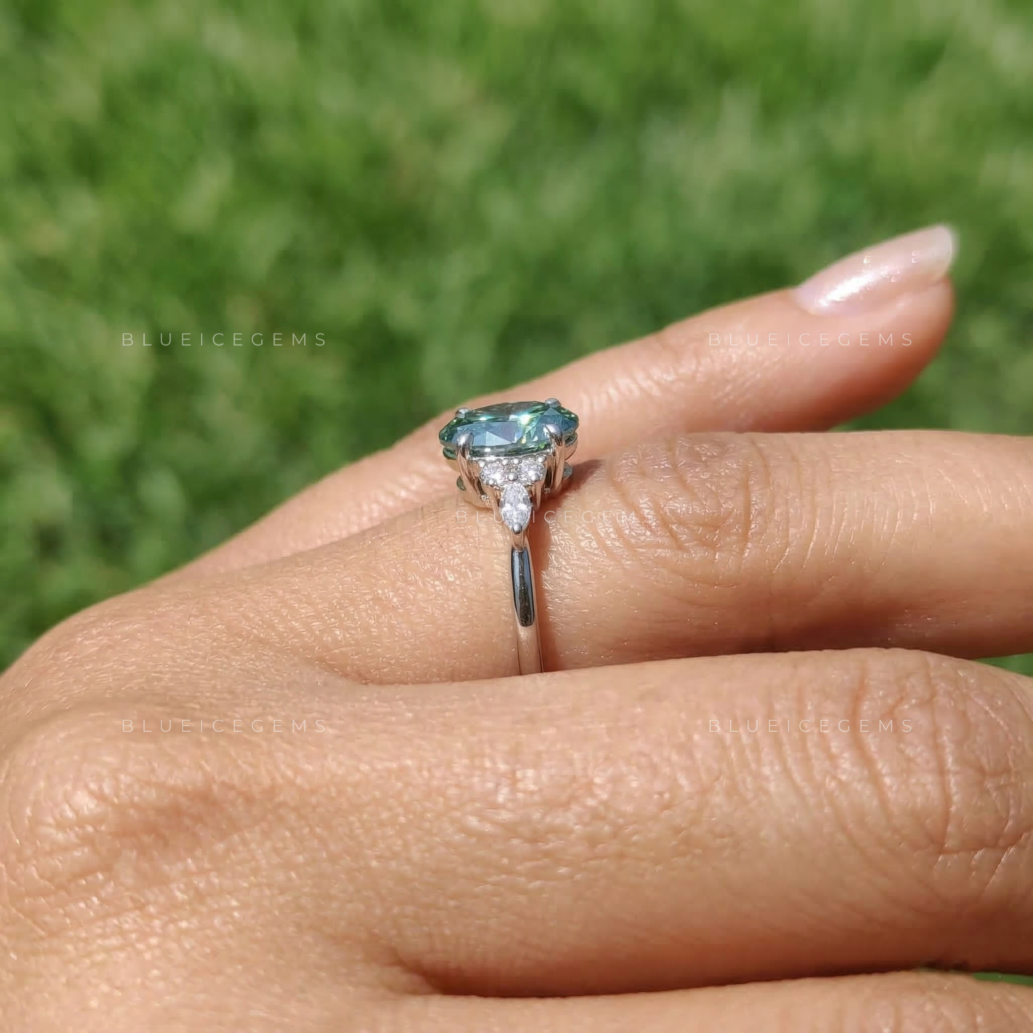 Vintage Oval Cut Engagement Ring