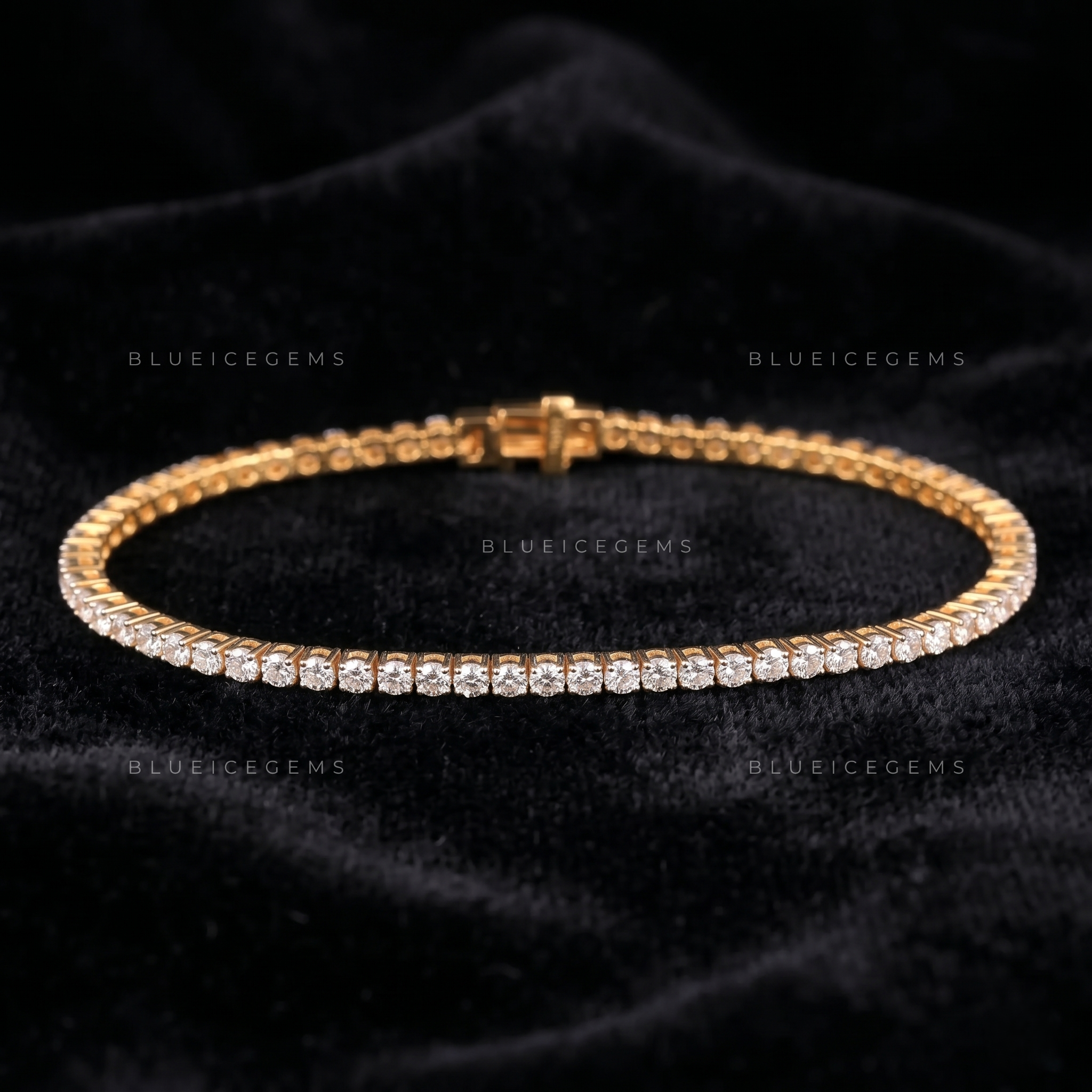 Solar Radiance 6-Inch Yellow Gold Essential Tennis Link