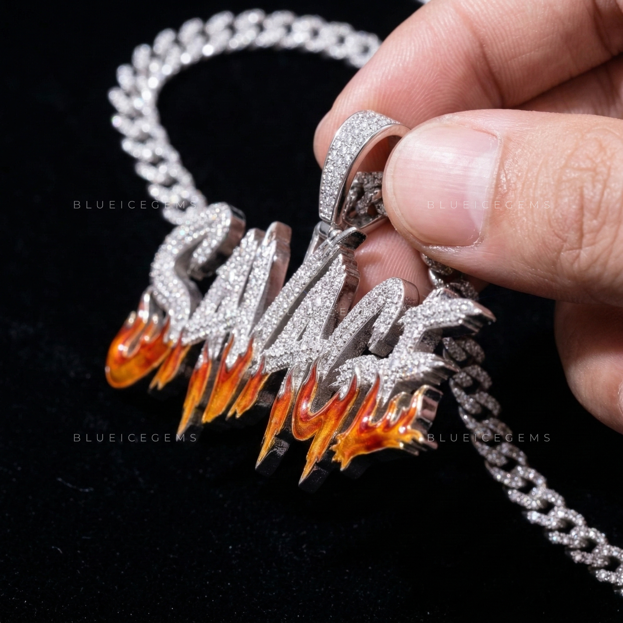The "SAVAGE" Ignition: Graff-Style Script & Eternal Flame Enamel Sovereign