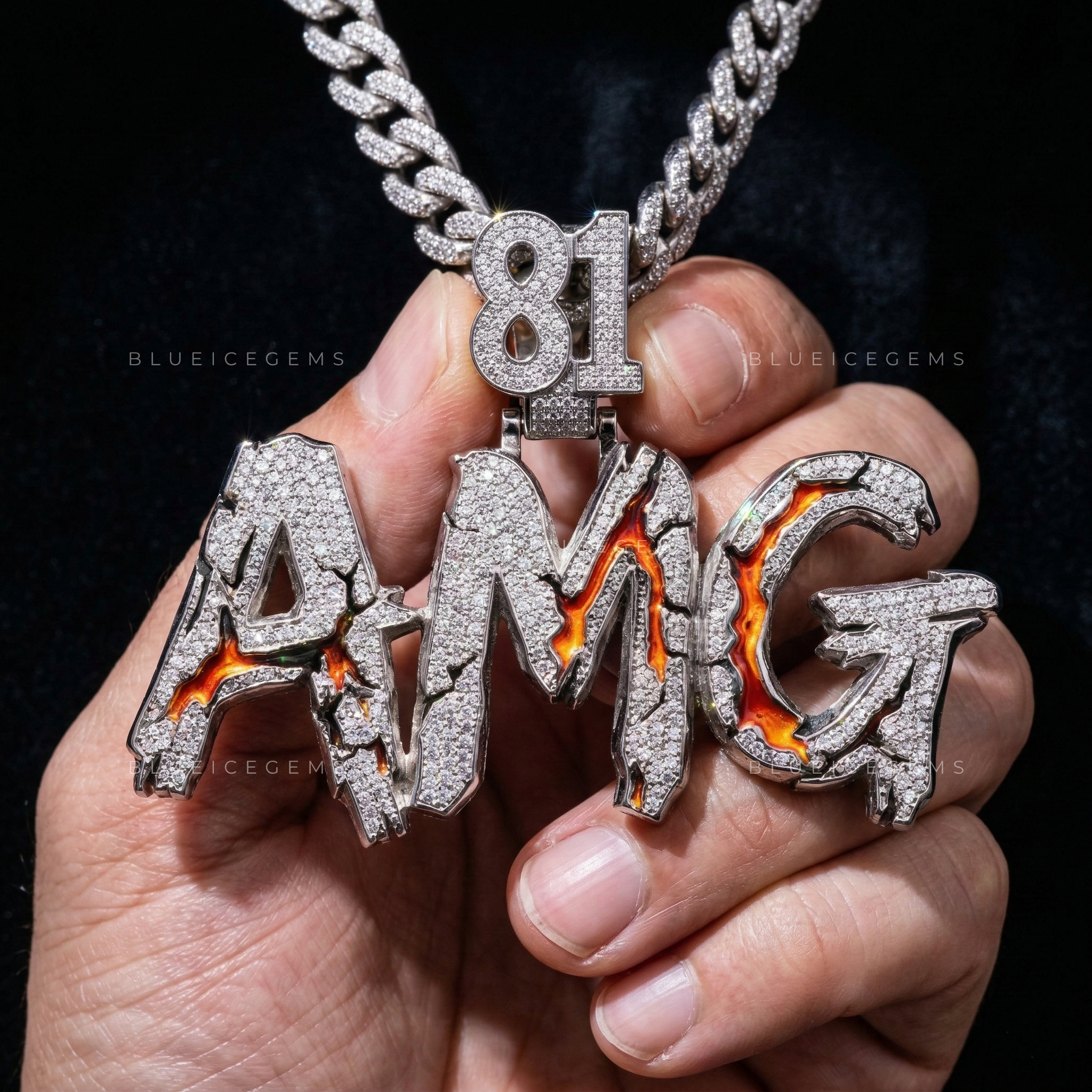 The "AMG" Magma: Fractured-Ice Script & Volcanic Enamel Sovereign