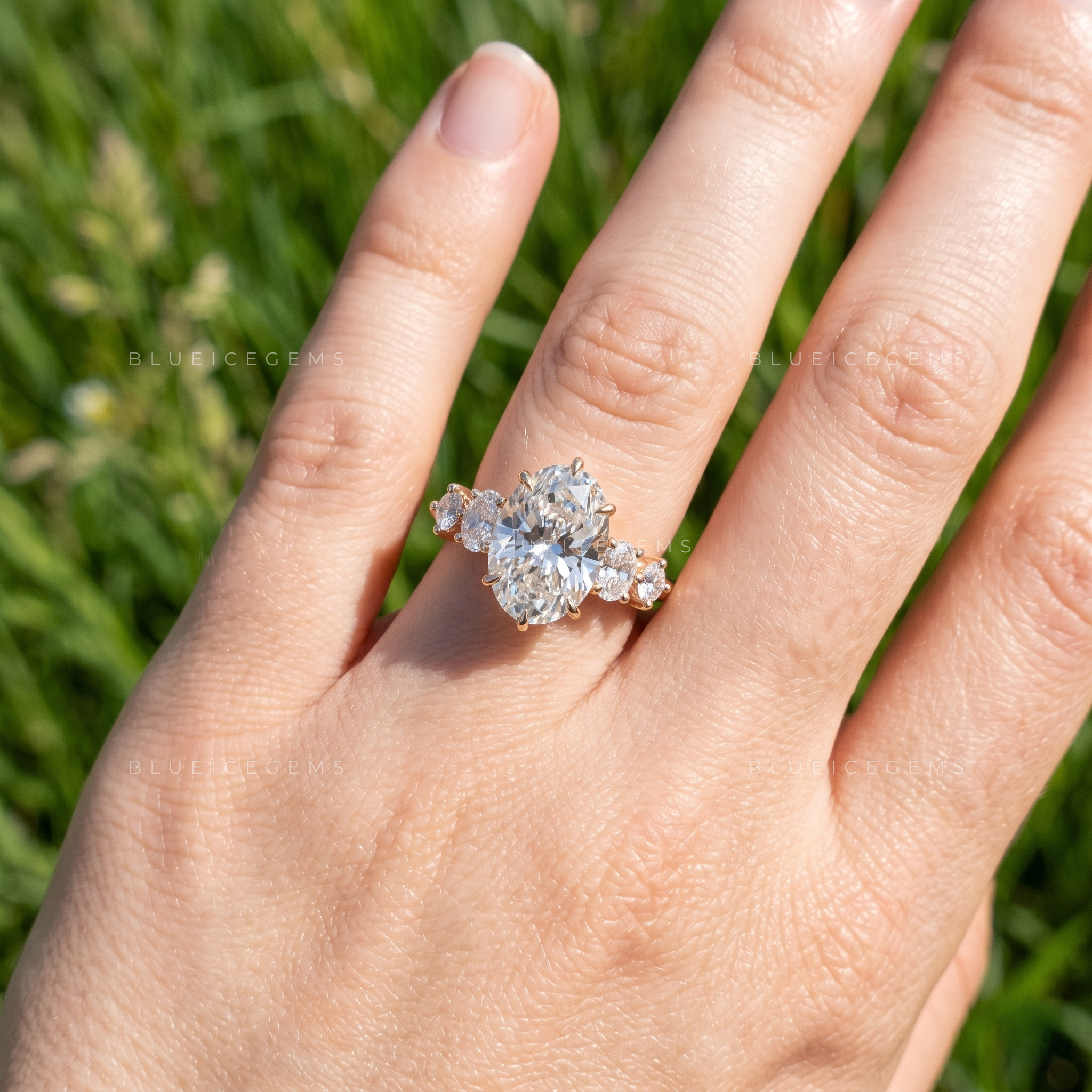 The "Ethereal Grandeur" Oval Halo: 6CT Statement Brilliance