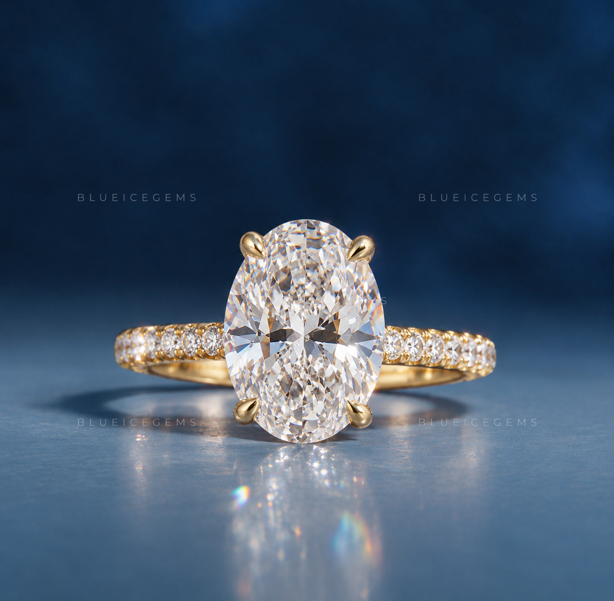 Artisan Legacy Oval Cut Hidden Halo Engagement Ring