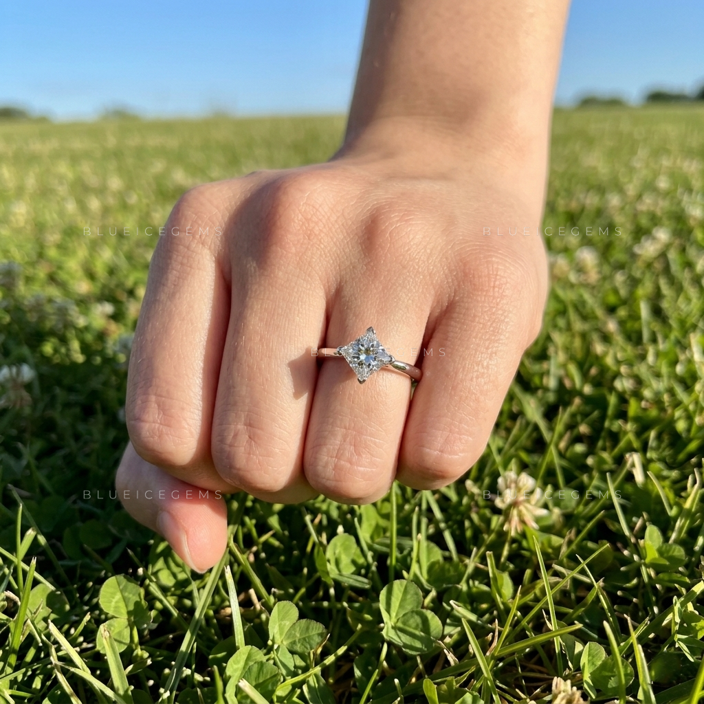 Modern Majesty Princess Cut Solitaire Ring