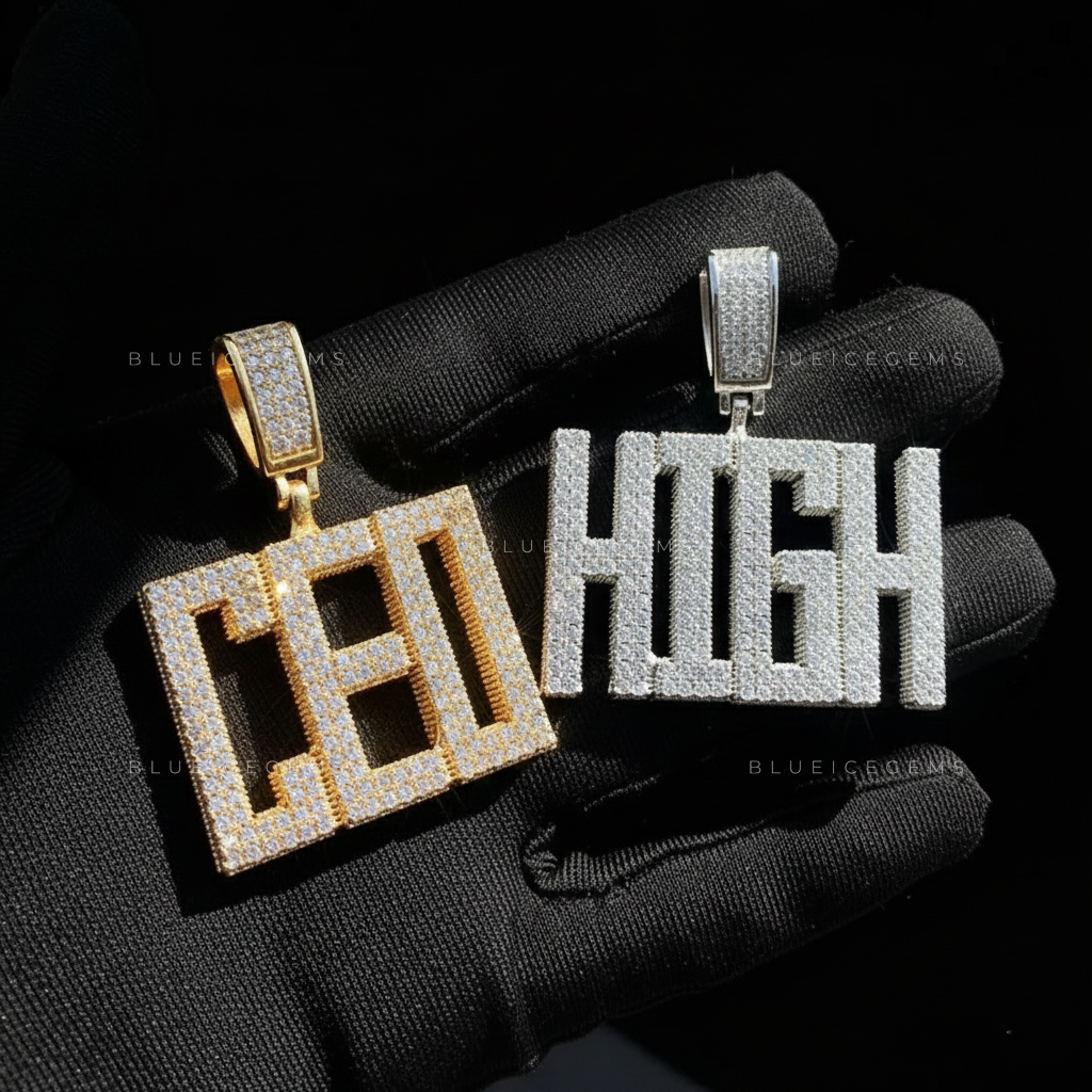 "ROC" Custom Block Name Pendant