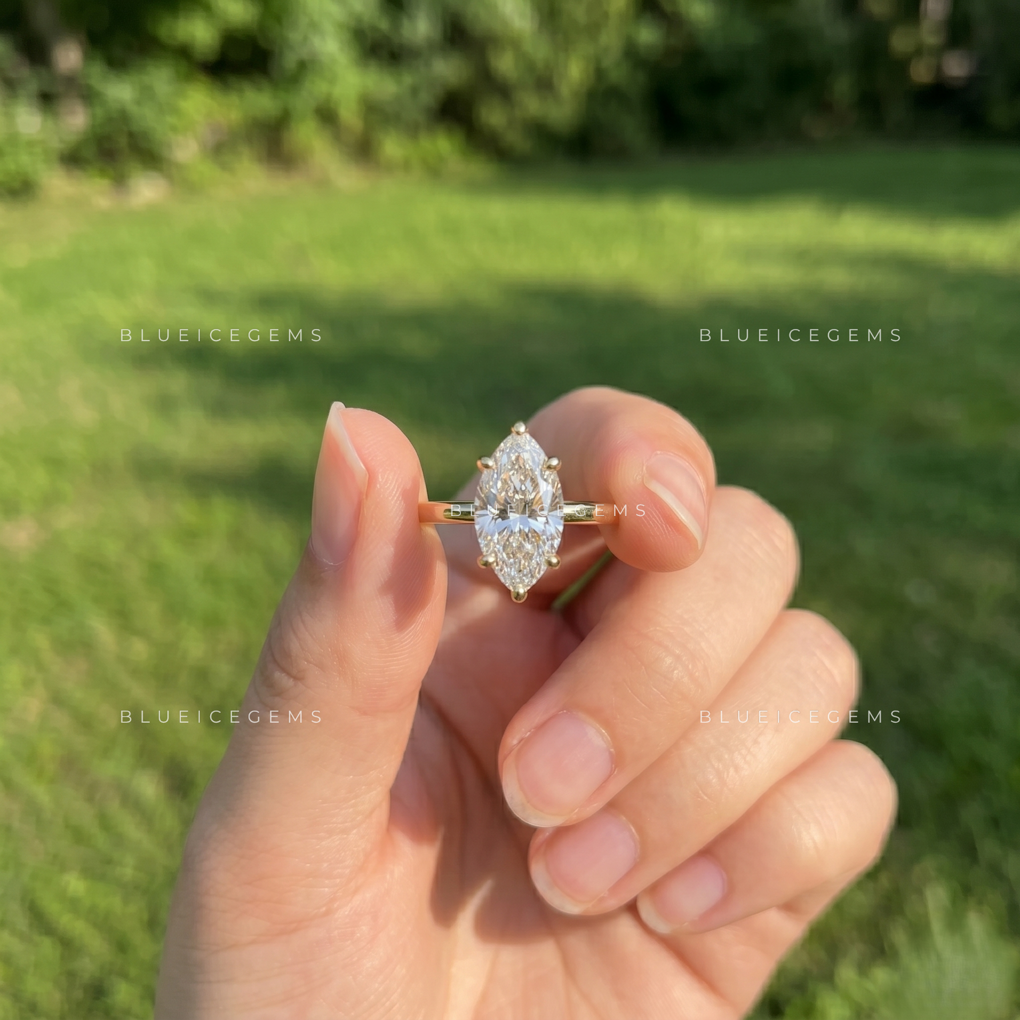 Marquessa Marquise Cut Solitaire Engagement Ring