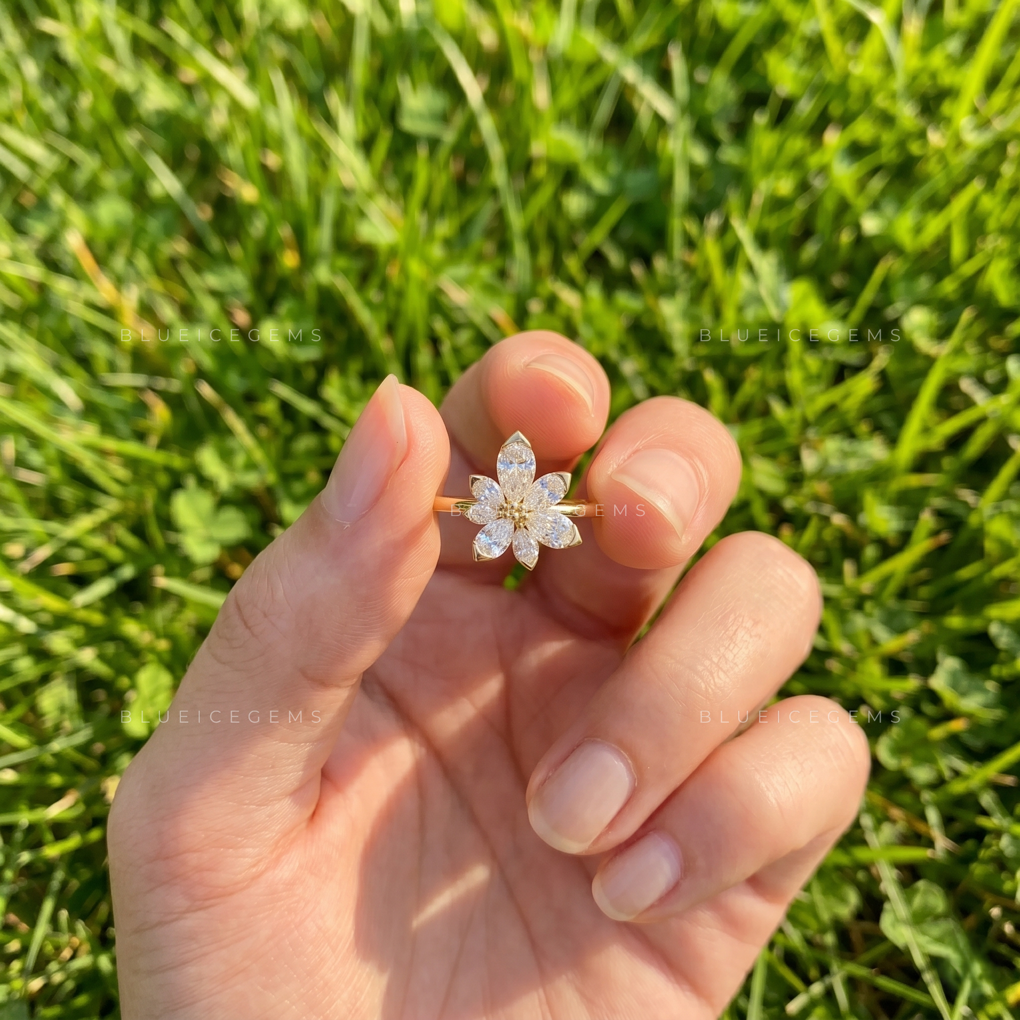 The "Ethereal Bloom" Pear Cluster: A Romantic Floral Statement